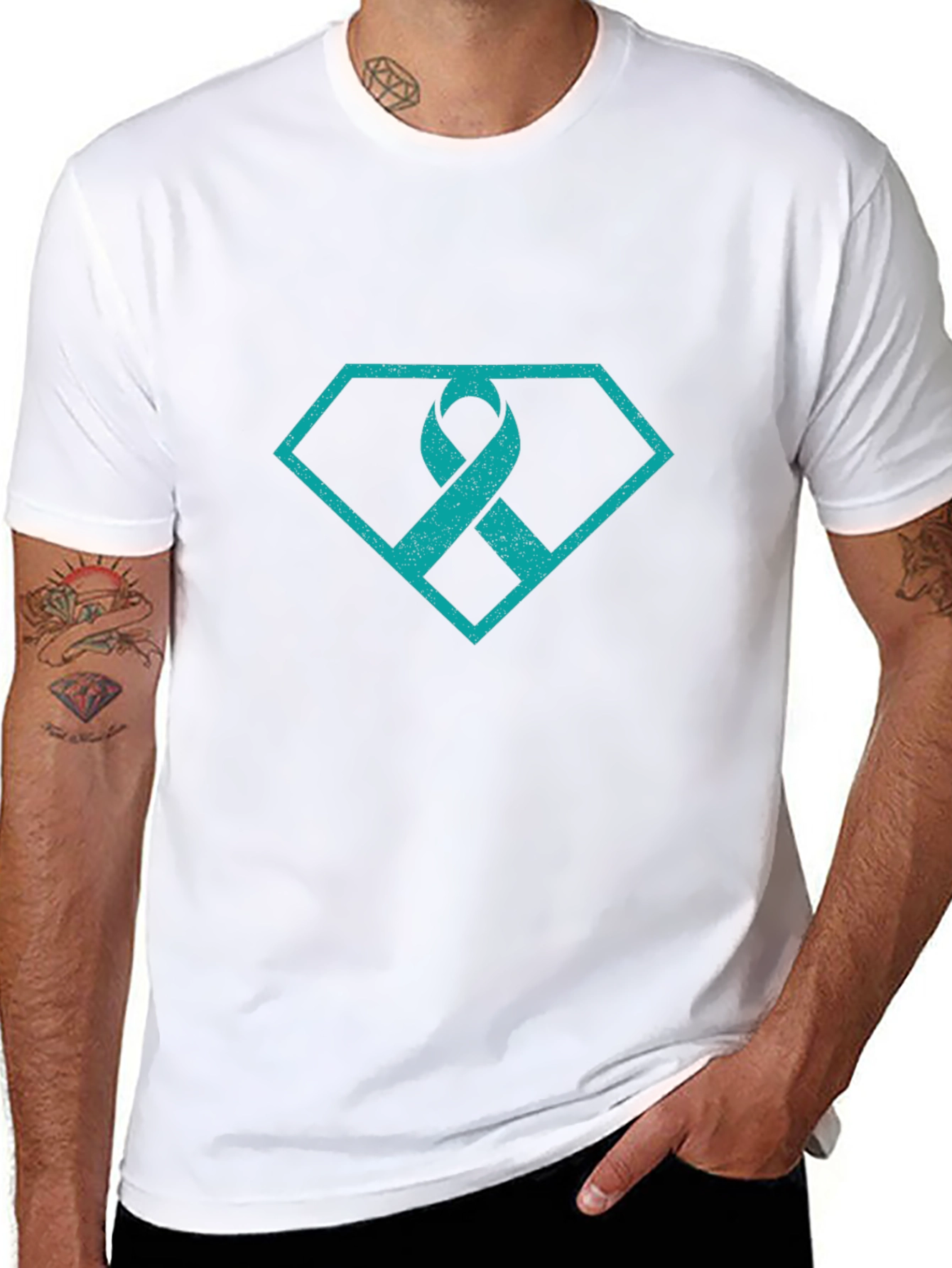 Teal Ribbon Diamond T-Shirt