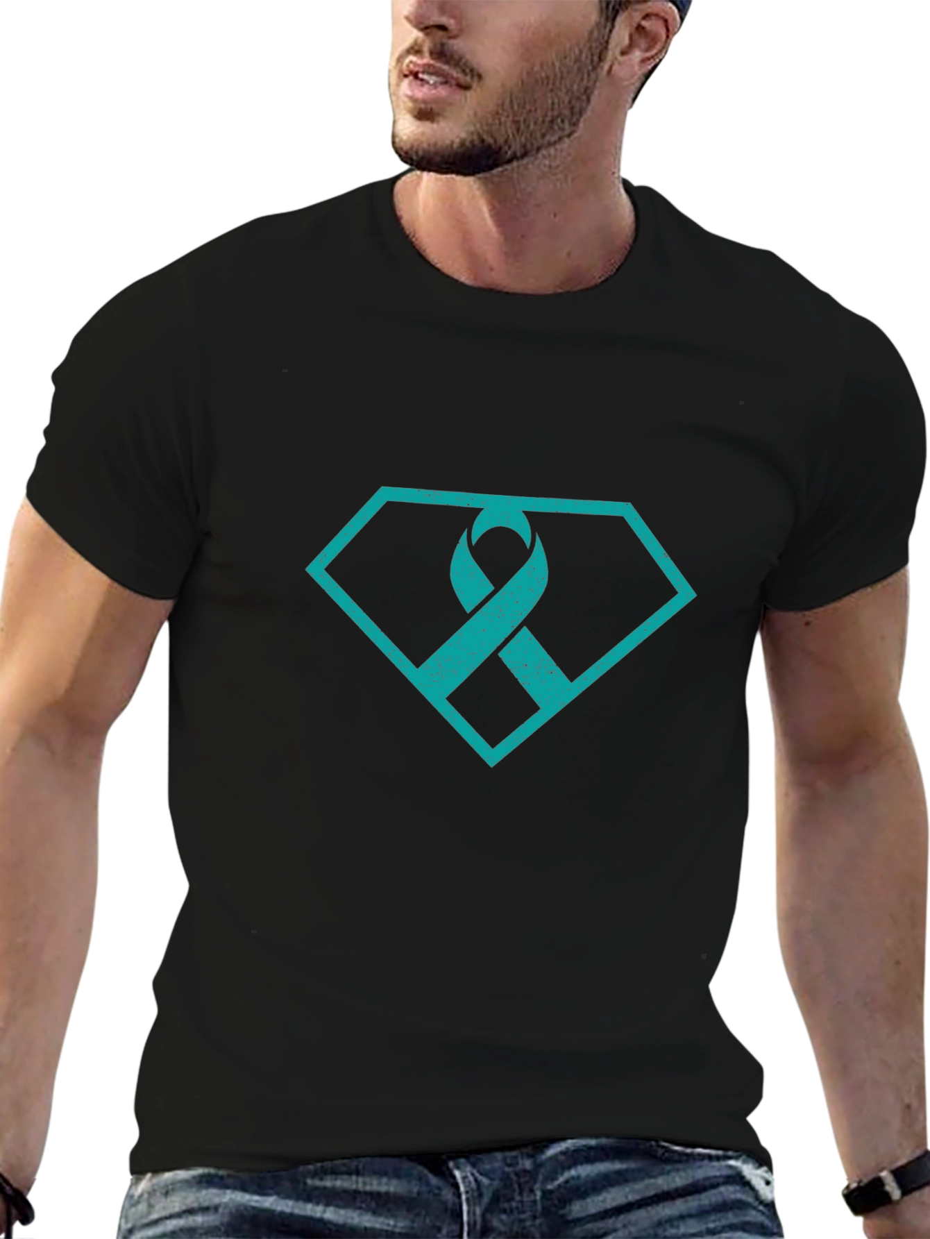 Teal Ribbon Diamond T-Shirt