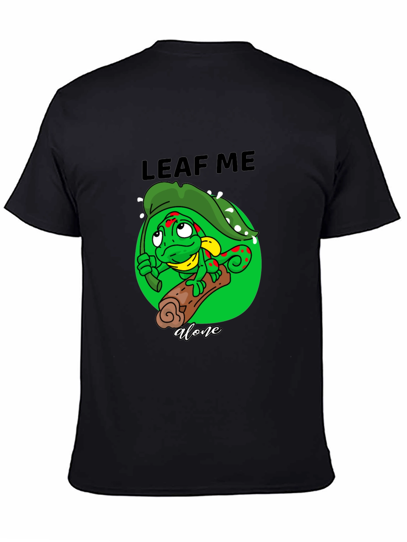 Leaf Me Alone Chameleon T-Shirt