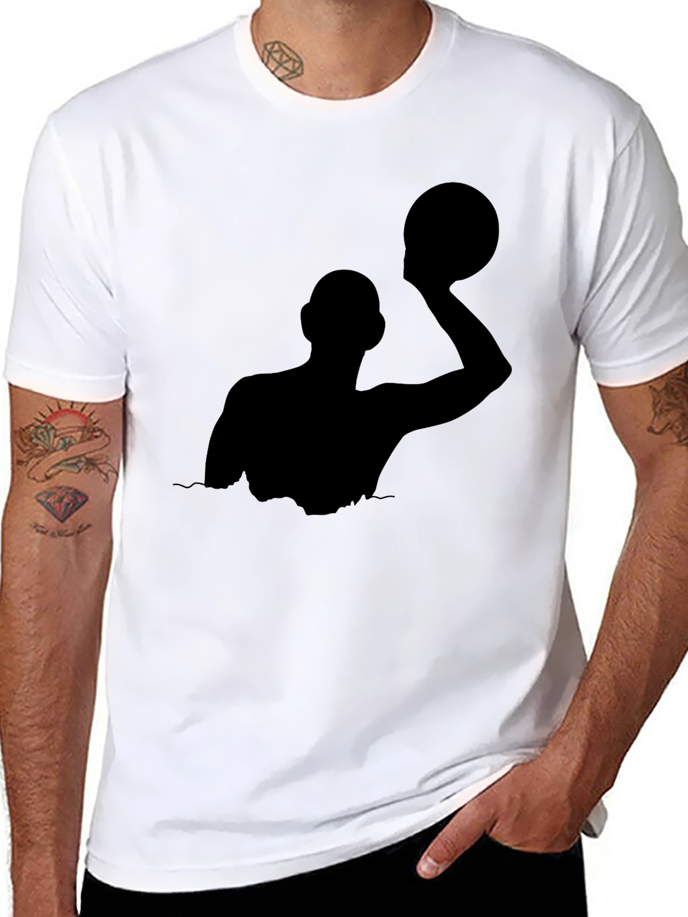 Water Polo Player Silhouette T-Shirt