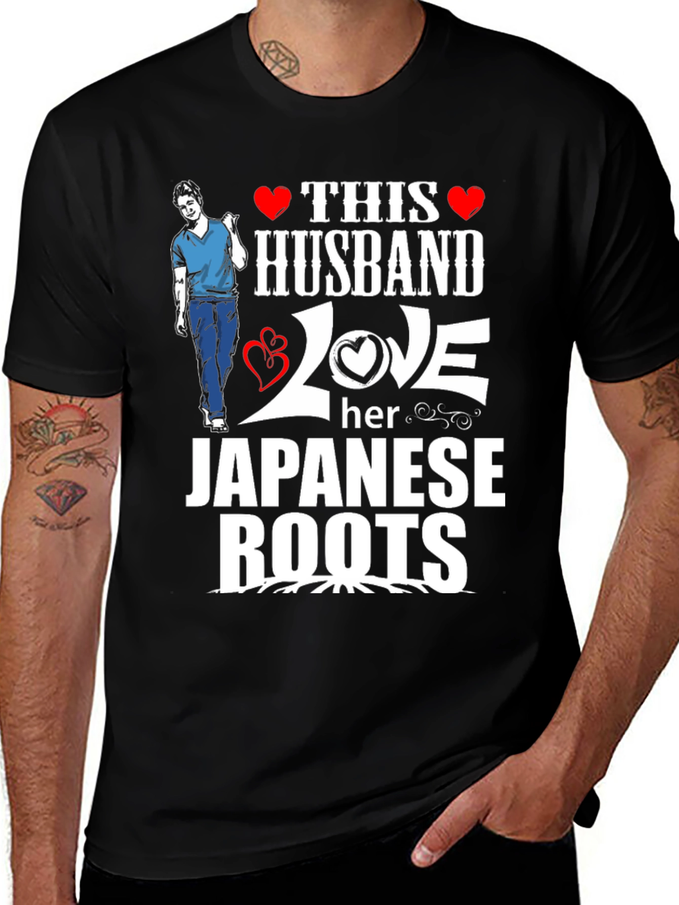 Husband Loves Japanese Roots Graphic Tee