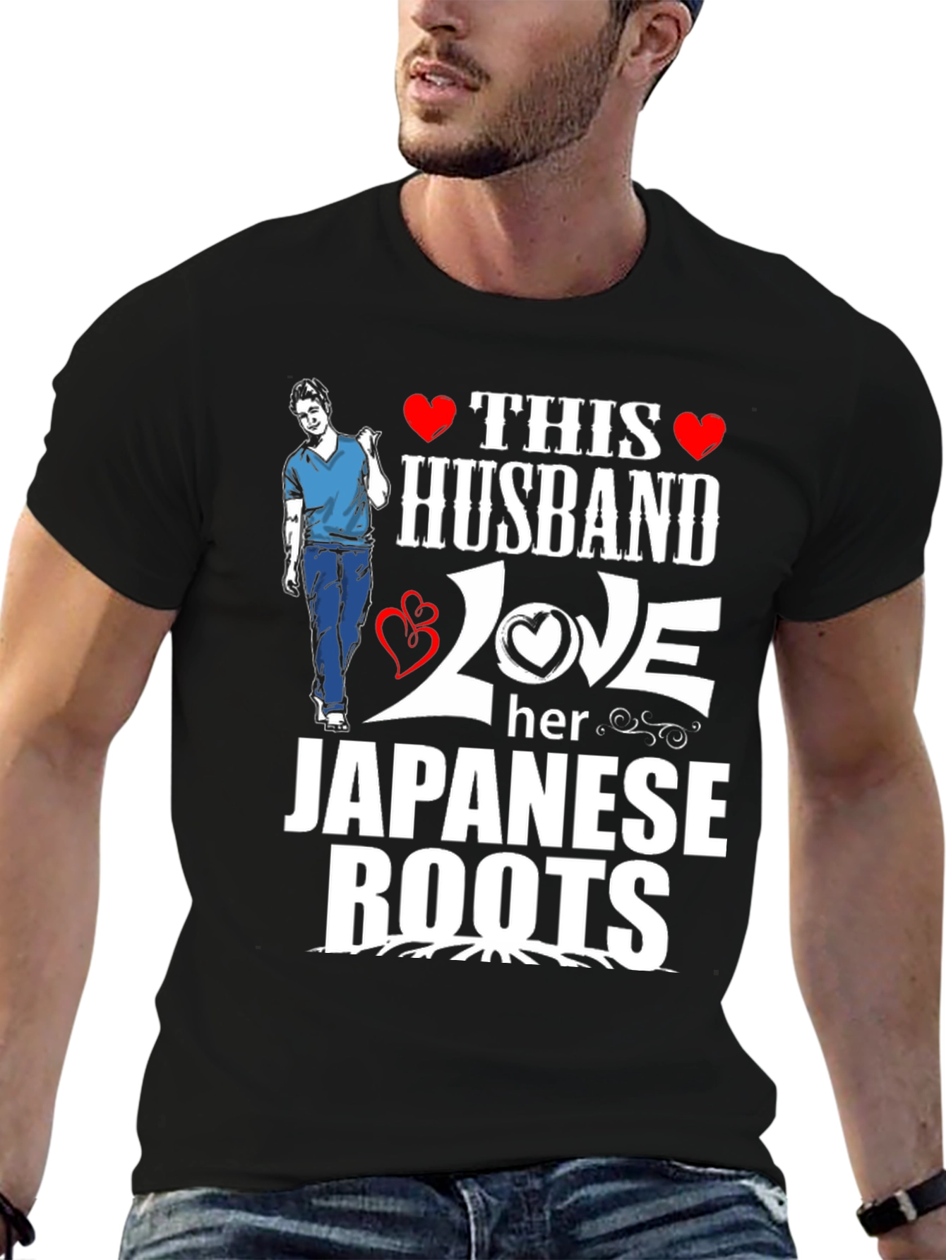 Husband Loves Japanese Roots Graphic Tee