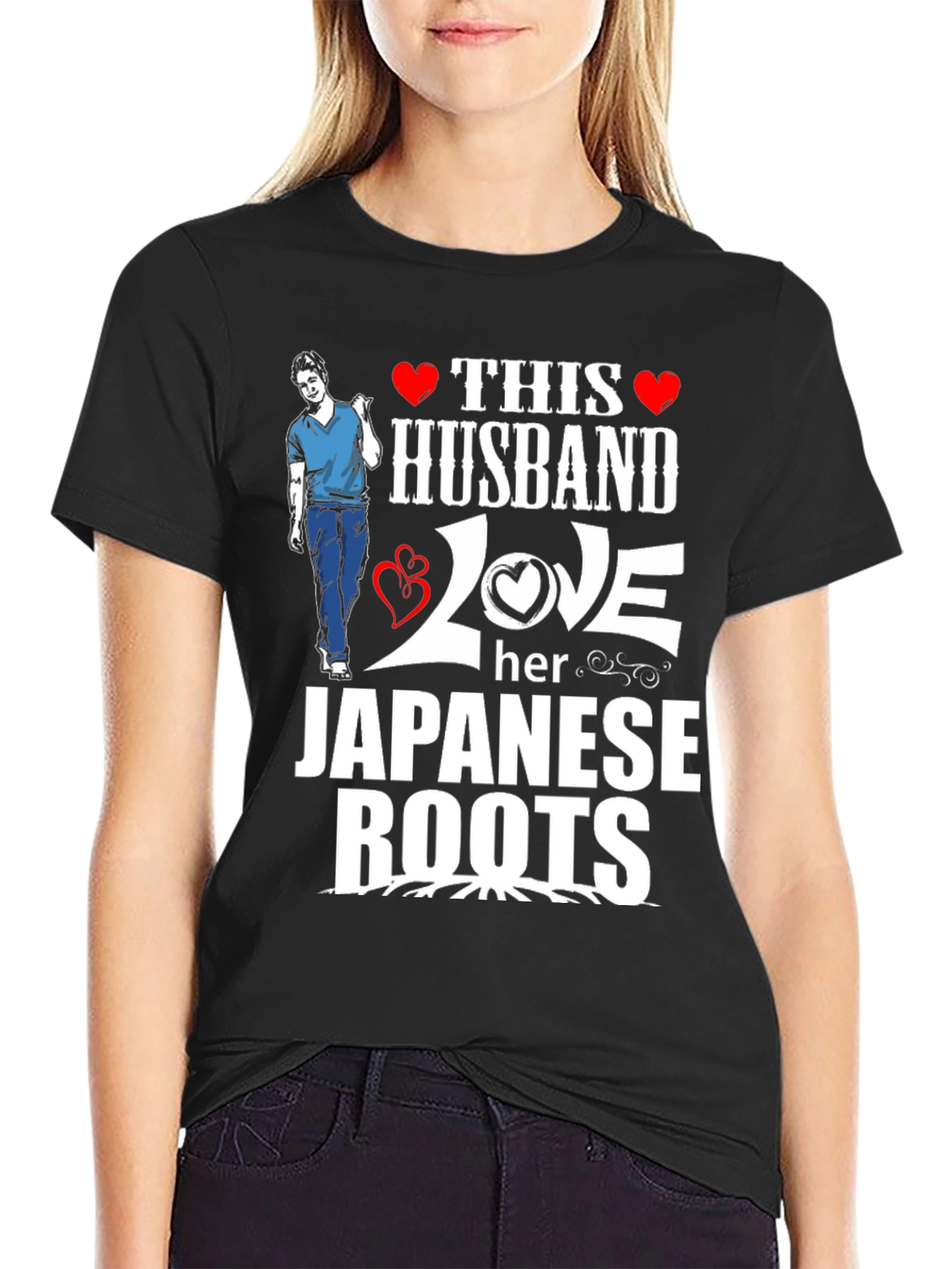 Husband Loves Japanese Roots Graphic Tee