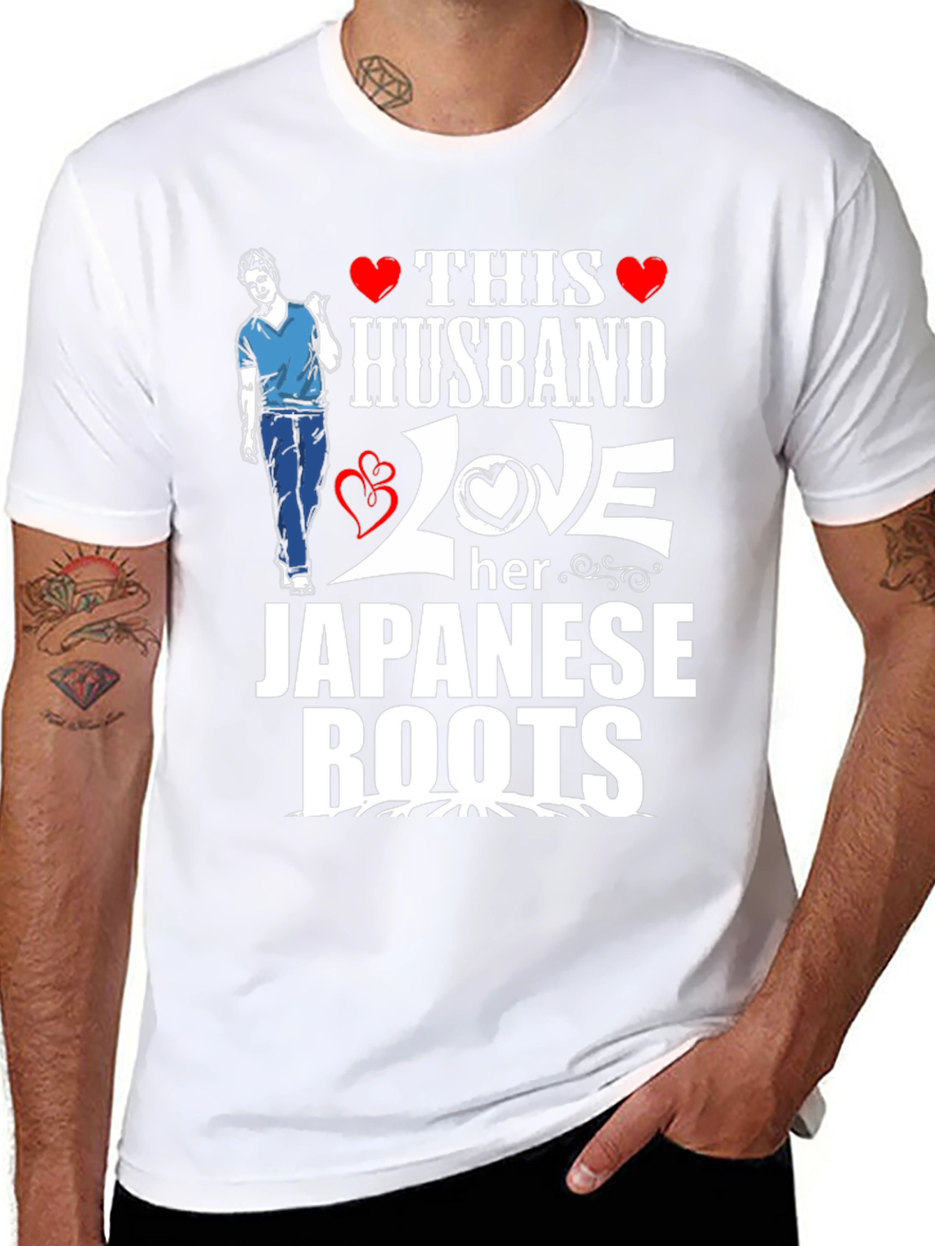Husband Loves Japanese Roots Graphic Tee