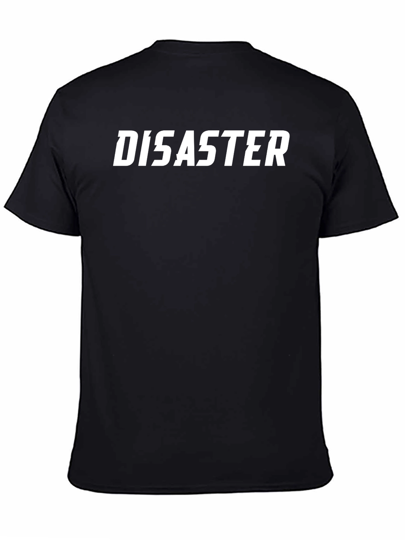 Disaster Graphic Tee - Black Cotton T-Shirt