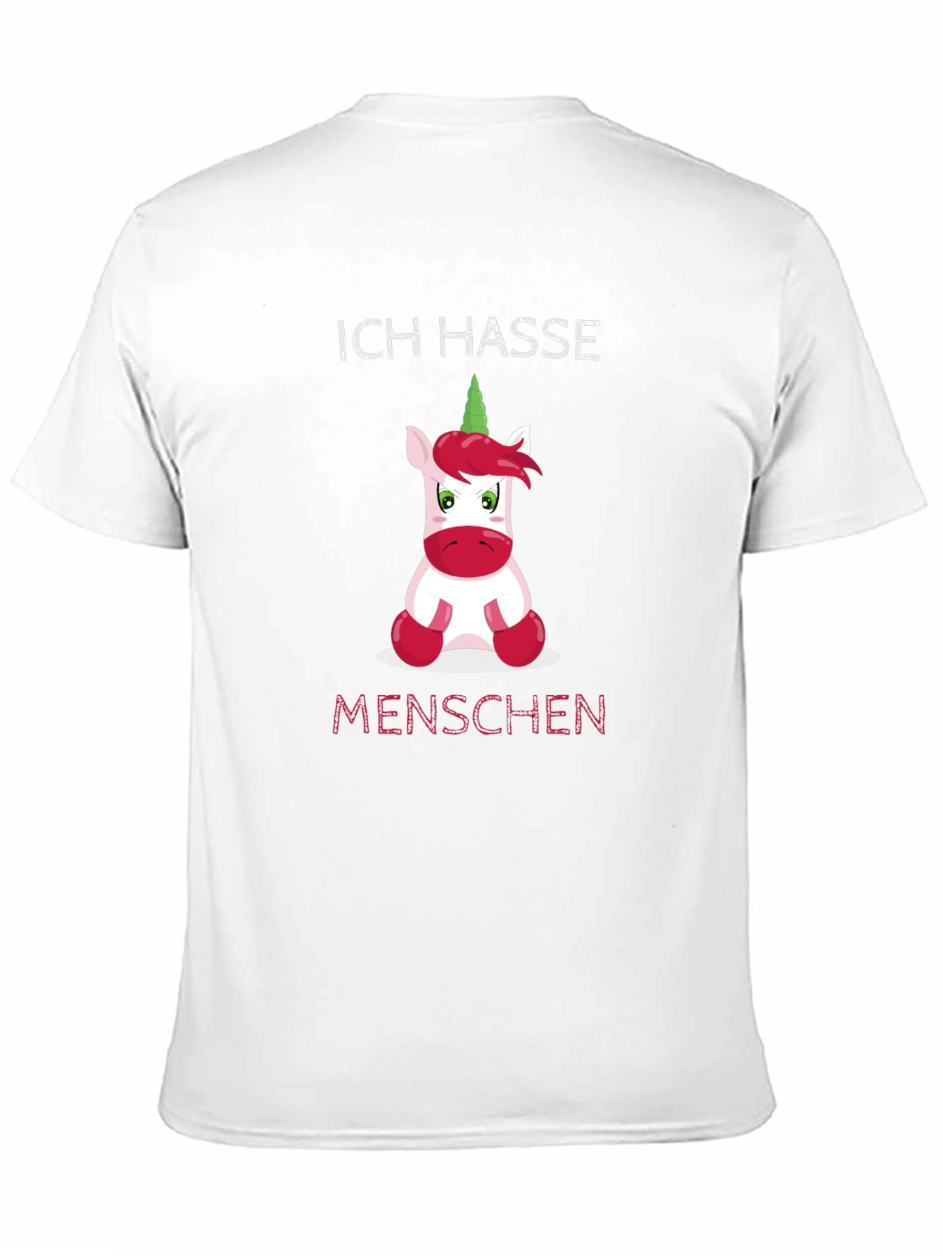Ich Hasse Menschen Unicorn Graphic T-Shirt