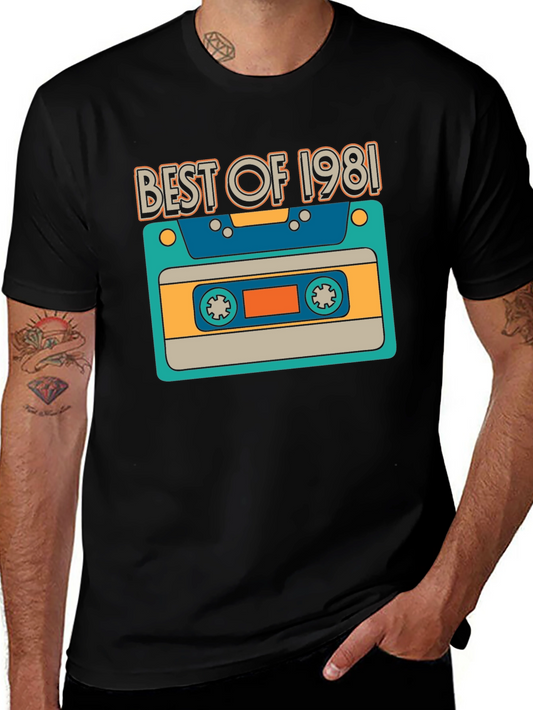 Best of 1981 Retro Cassette T-Shirt