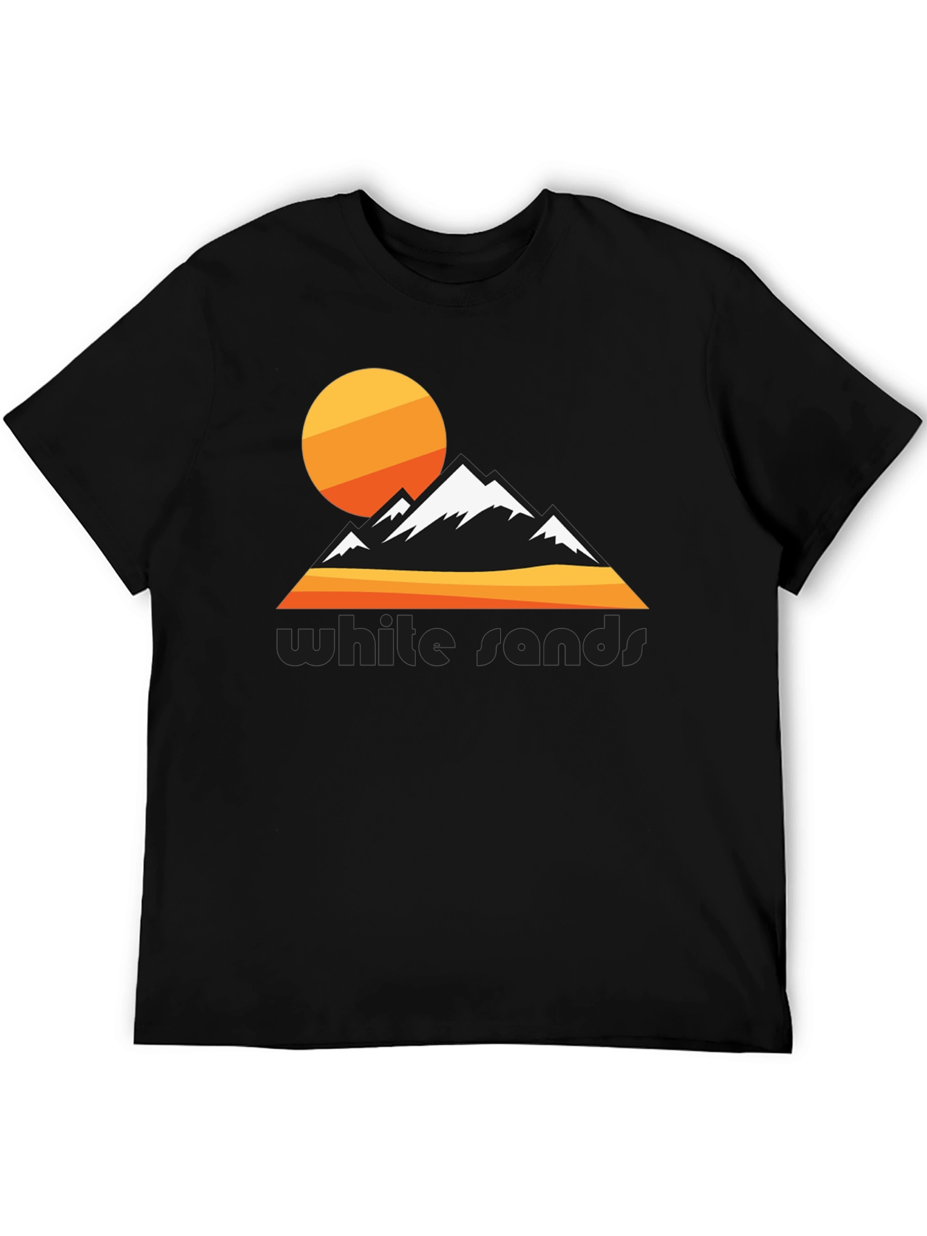 White Sands Graphic Tee - Retro Mountain Design