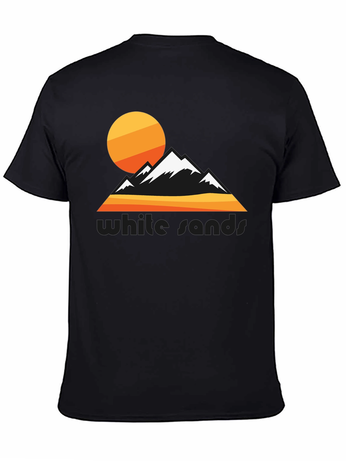 White Sands Graphic Tee - Retro Mountain Design