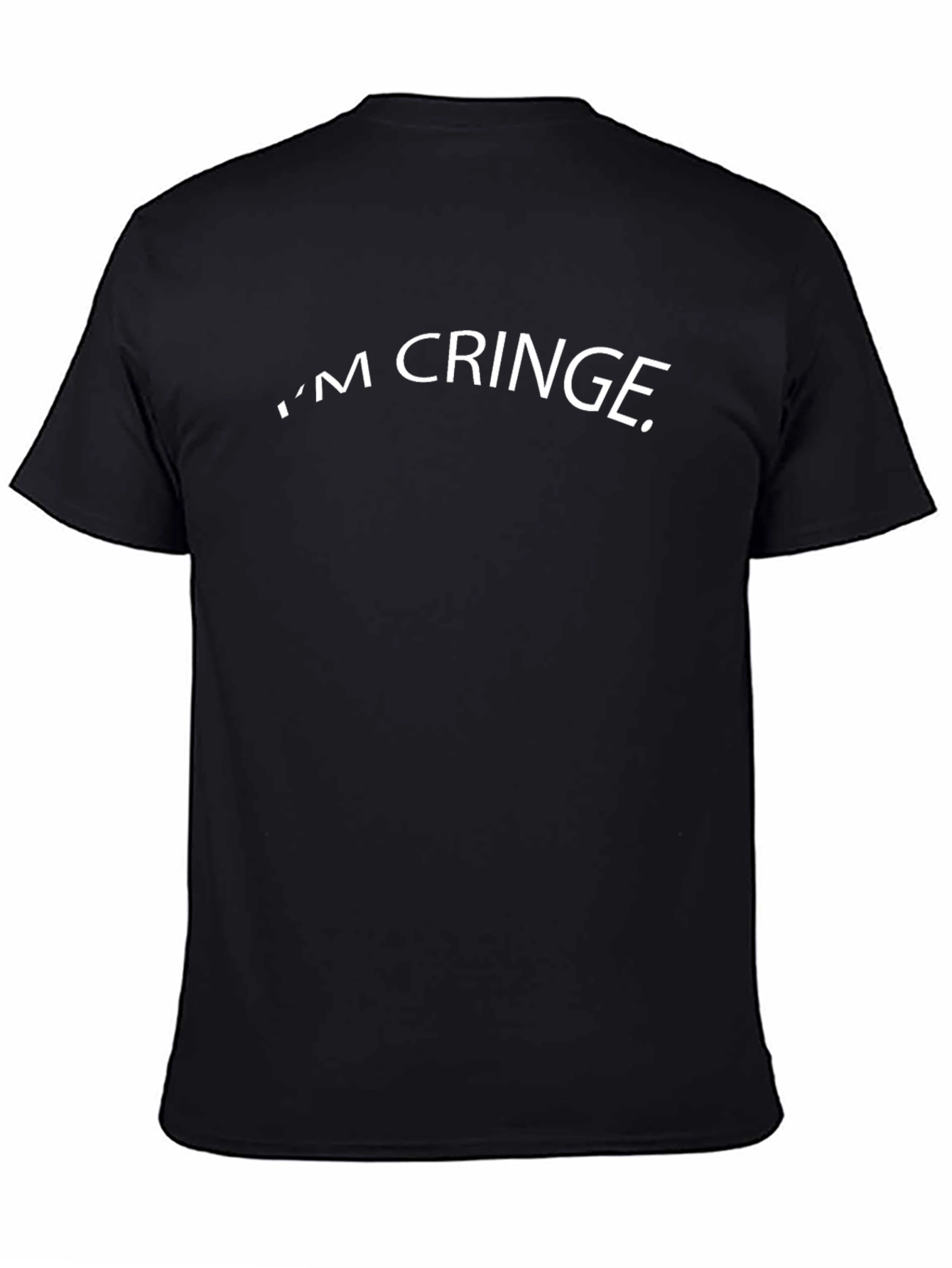 Im Cringe Black Graphic Tee