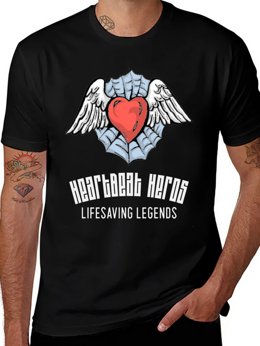 Heartbeat Heroes Lifesaving Legends Graphic T-Shirt
