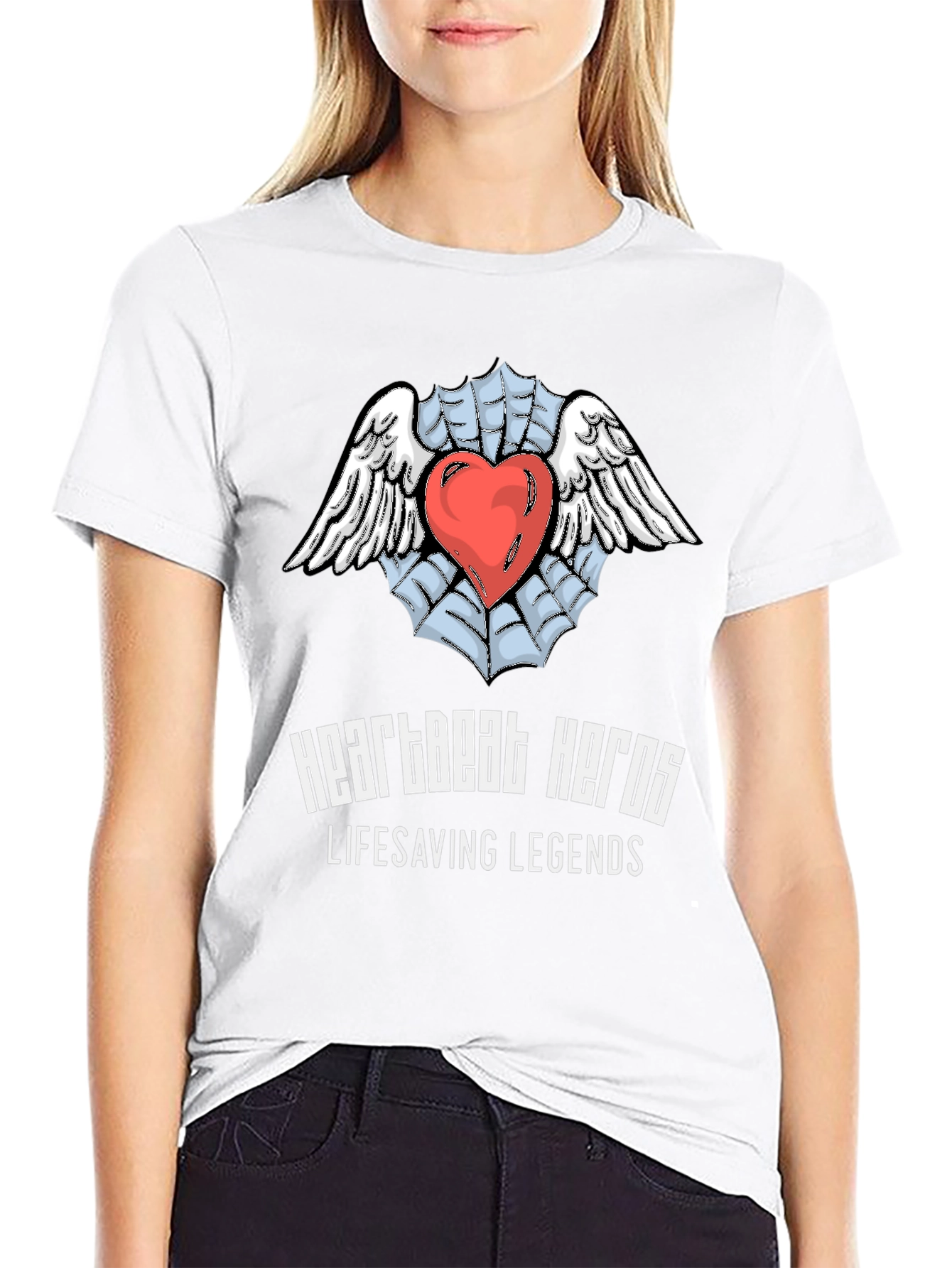 Heartbeat Heroes Lifesaving Legends Graphic T-Shirt