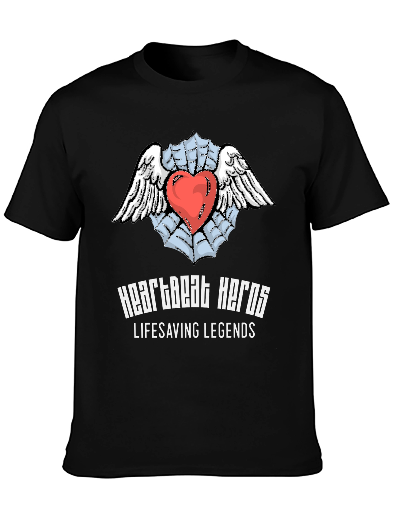 Heartbeat Heroes Lifesaving Legends Graphic T-Shirt