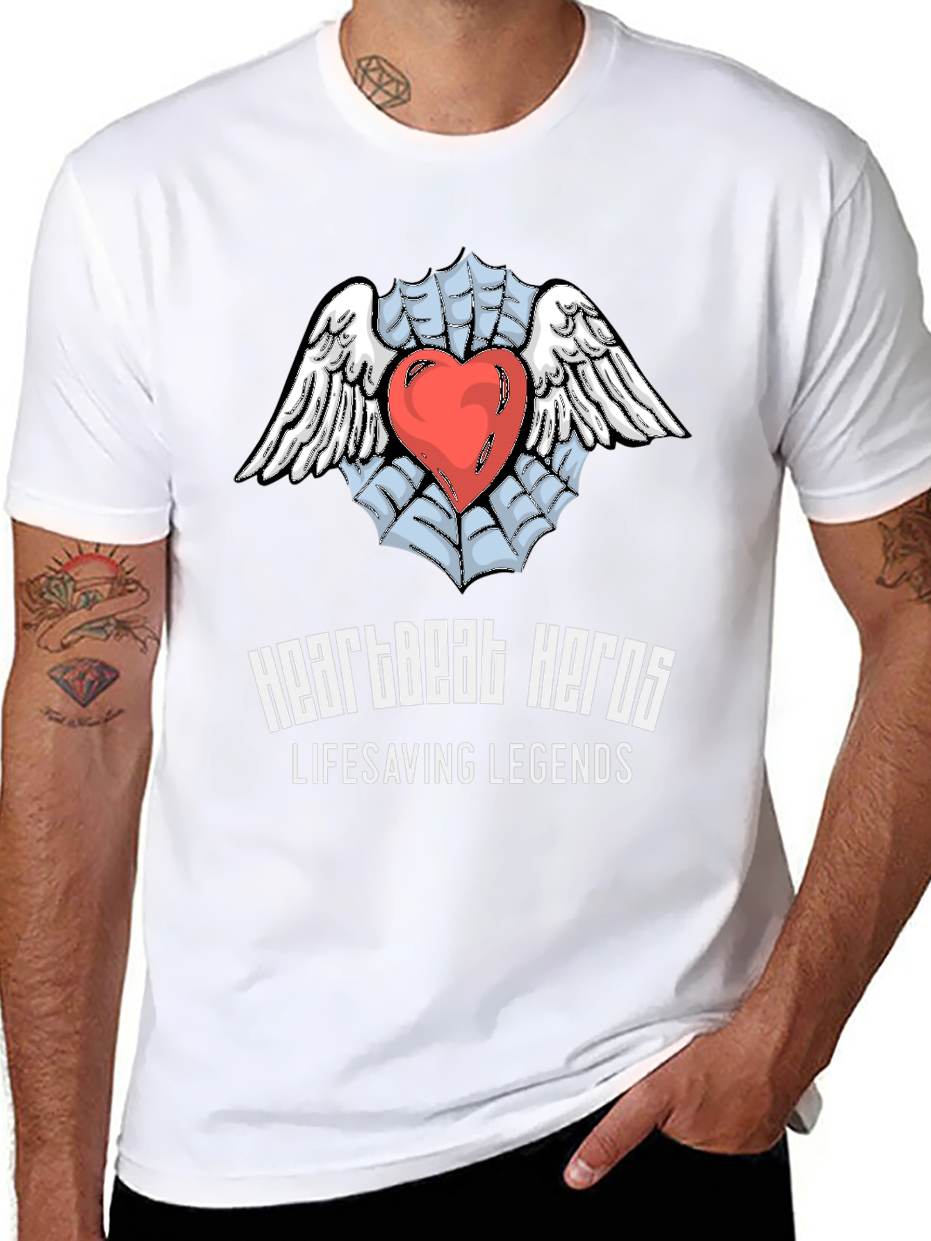 Heartbeat Heroes Lifesaving Legends Graphic T-Shirt