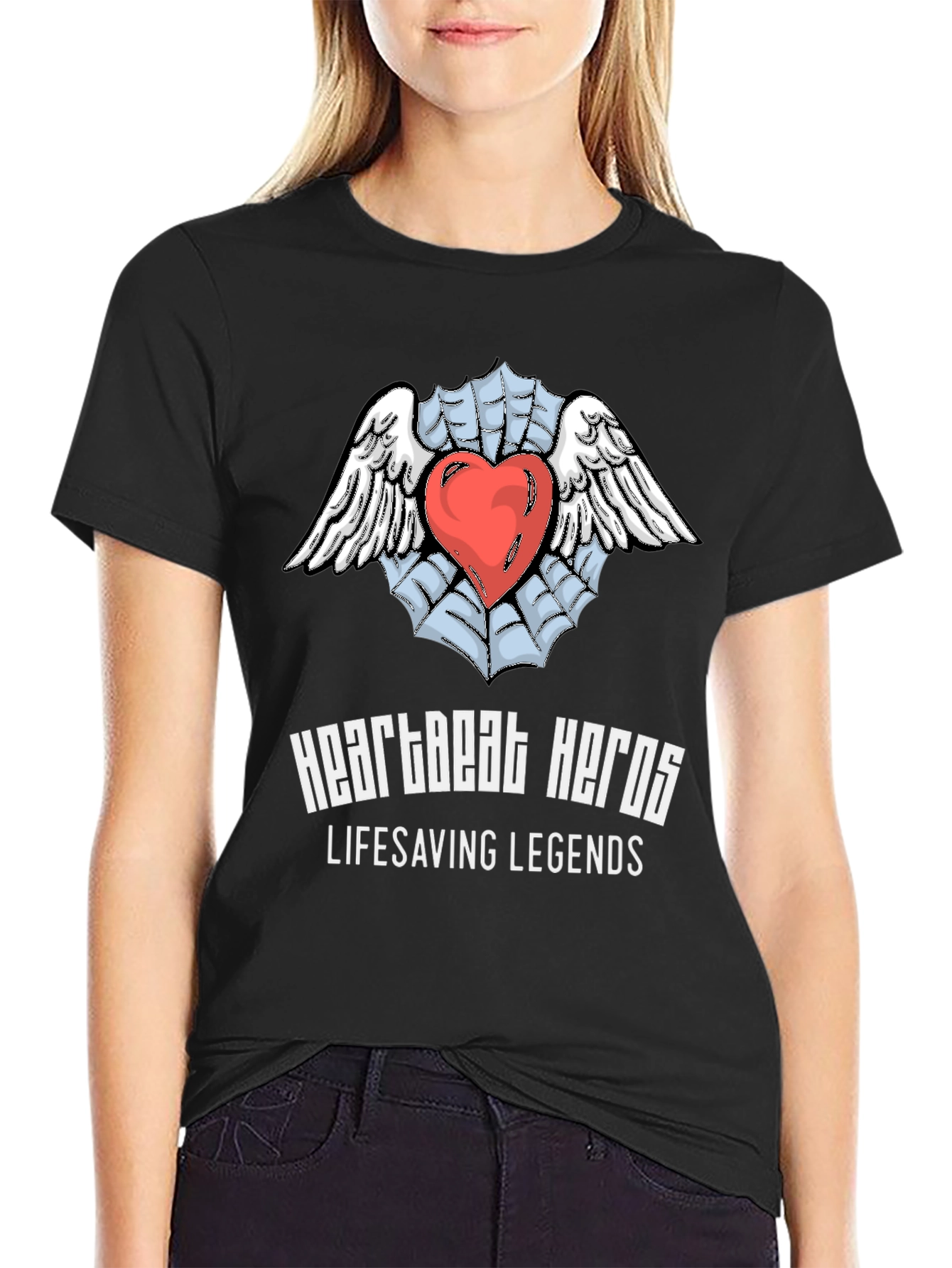 Heartbeat Heroes Lifesaving Legends Graphic T-Shirt