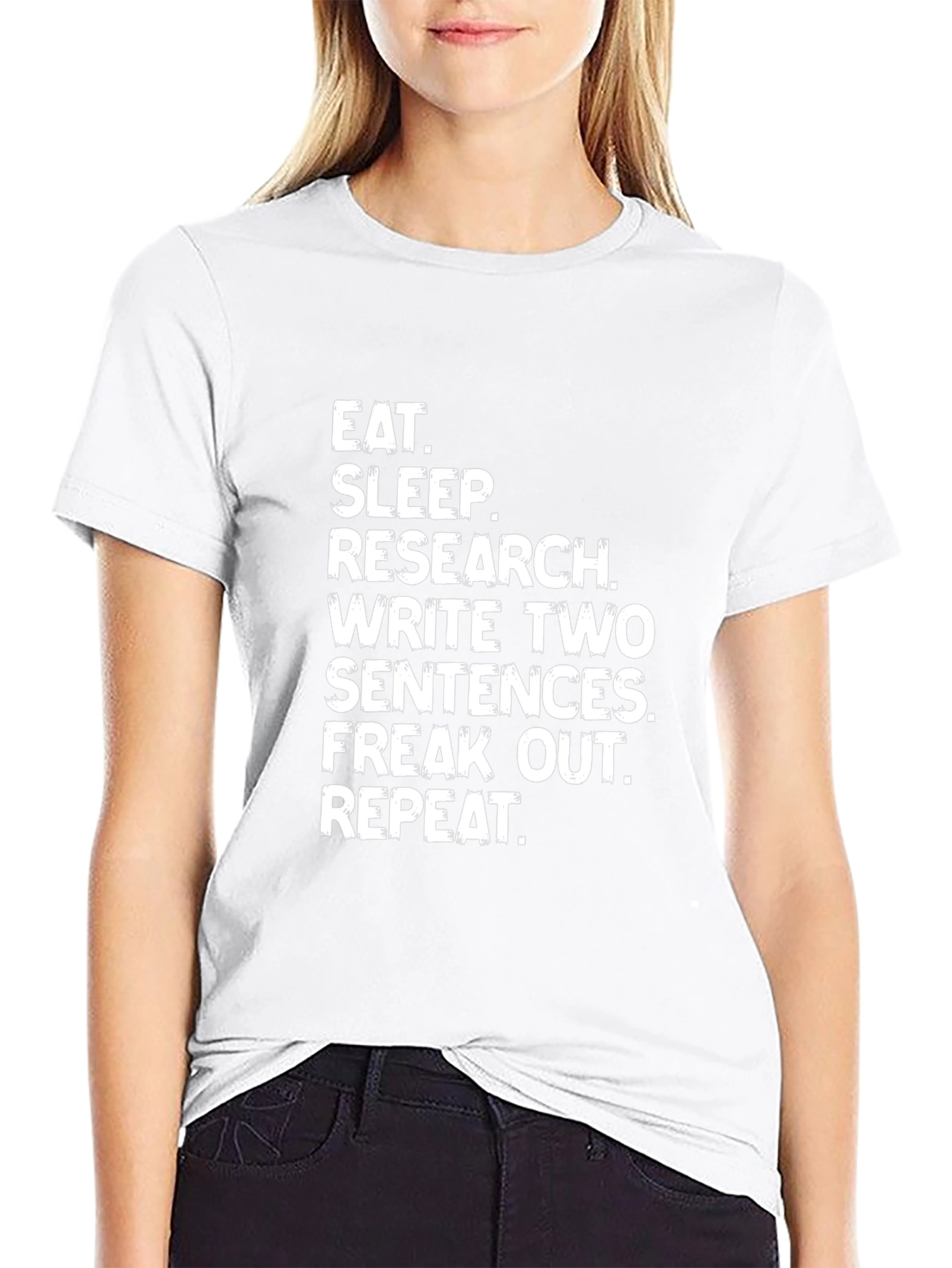 Eat Sleep Research Funny Writer T-Shirt