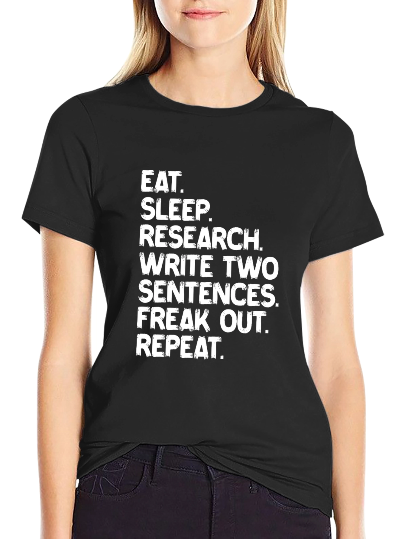 Eat Sleep Research Funny Writer T-Shirt