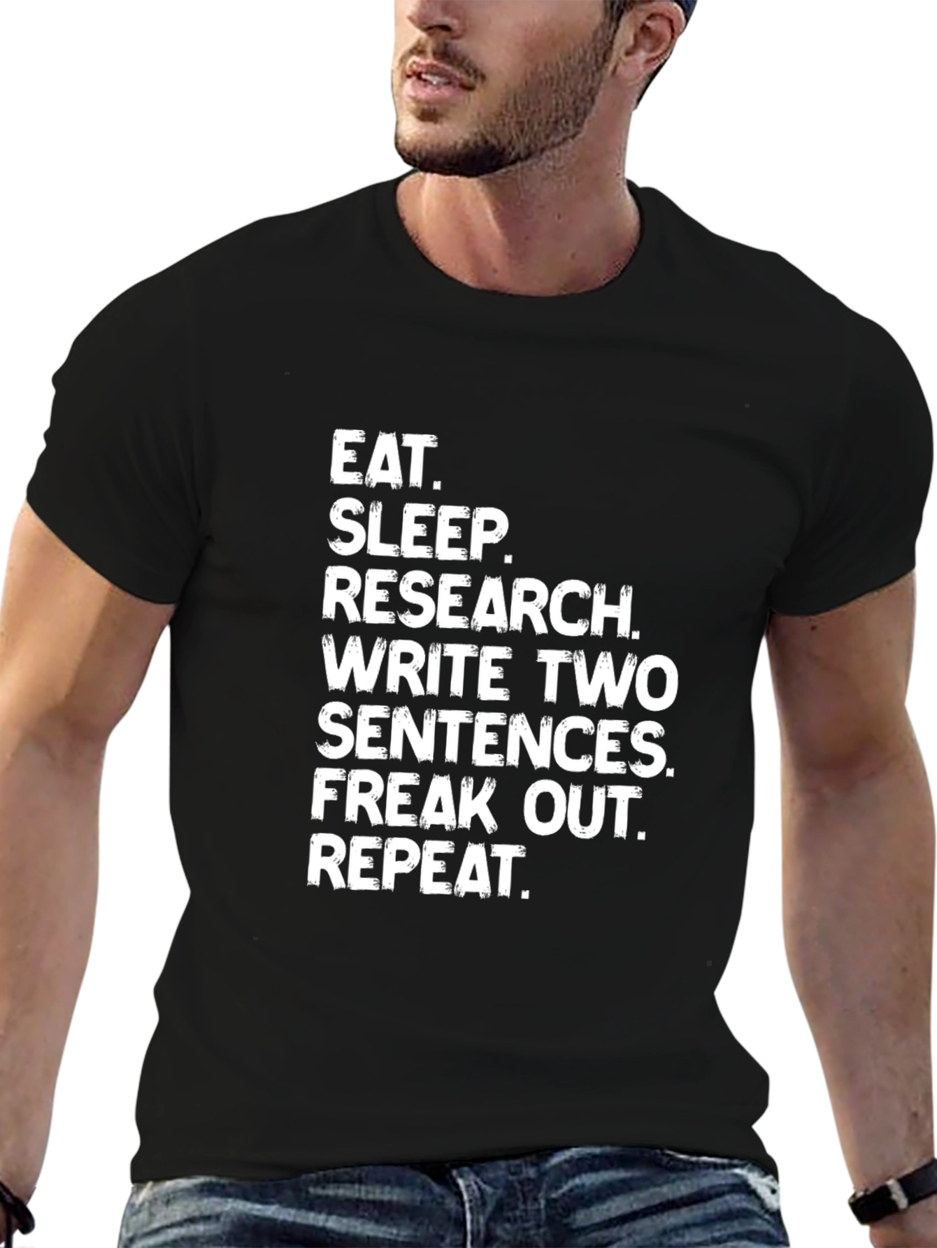 Eat Sleep Research Funny Writer T-Shirt