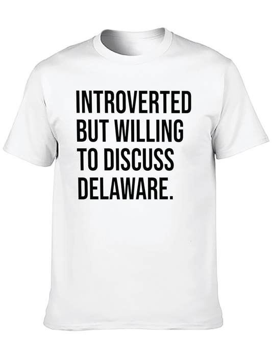 Introverted Delaware T-Shirt - Sarcastic Tee