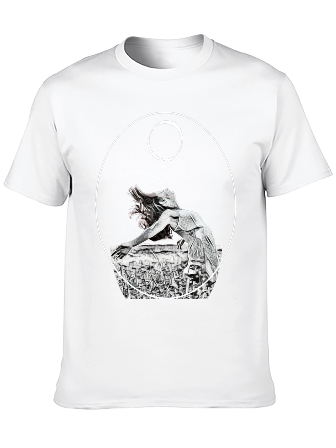 Unique Graphic Tee - Dark Artistic Design
