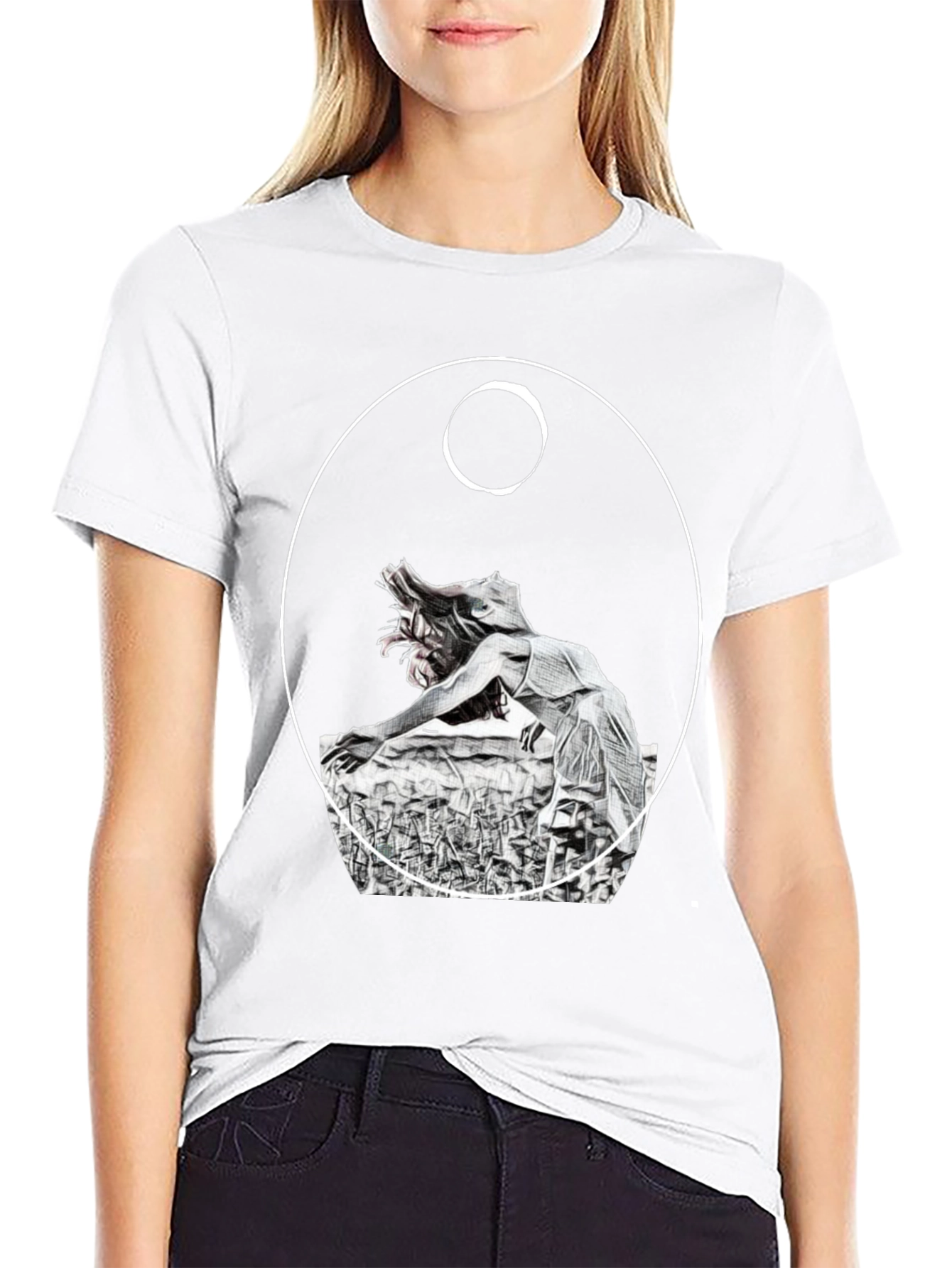 Unique Graphic Tee - Dark Artistic Design