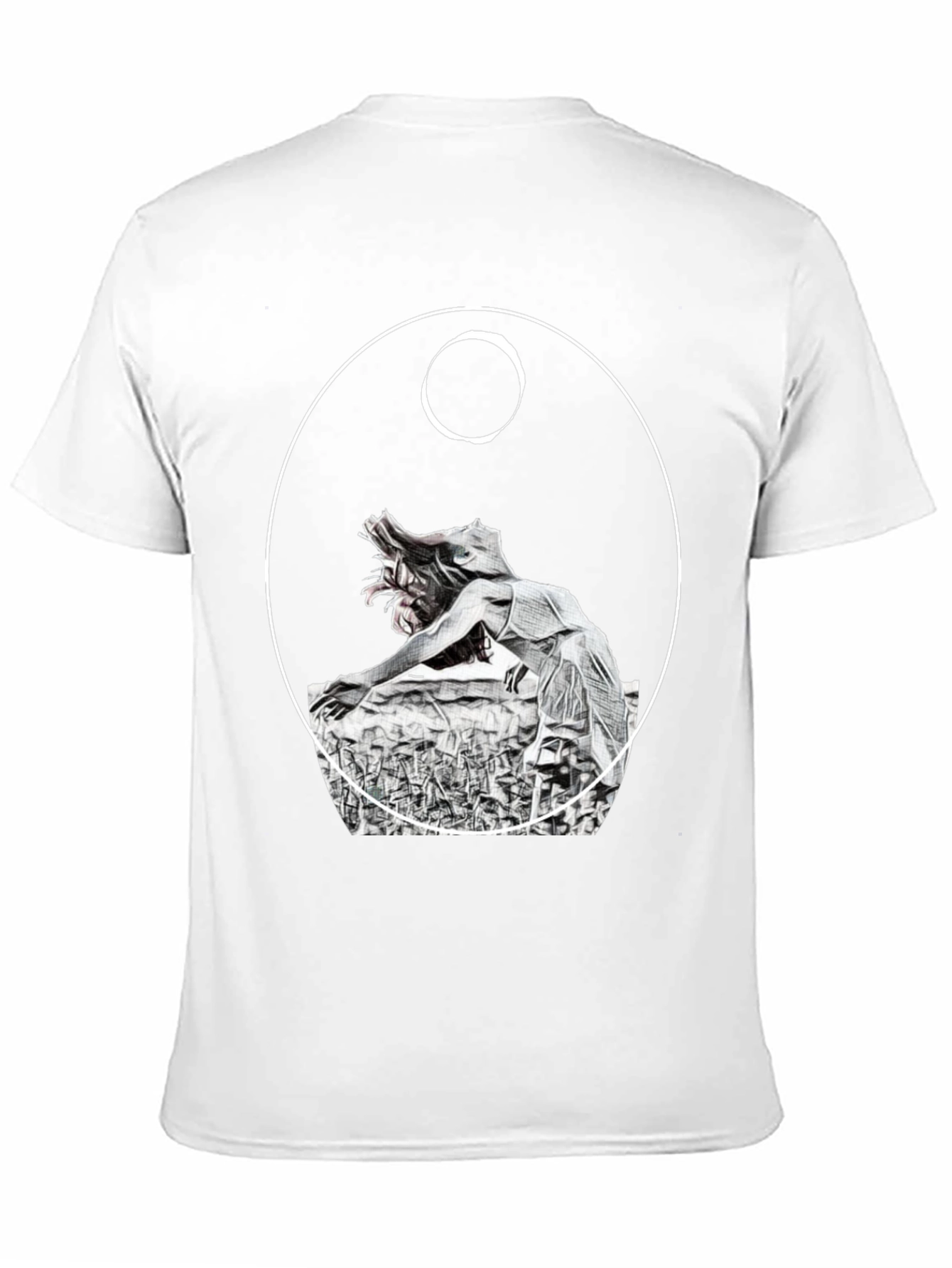 Unique Graphic Tee - Dark Artistic Design