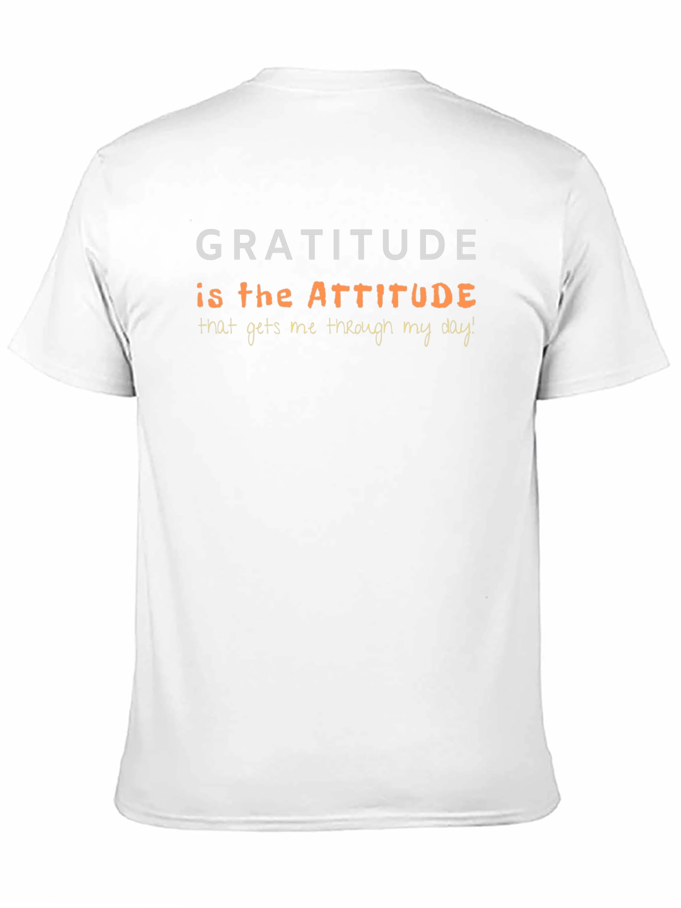 Gratitude Attitude T-Shirt - Inspirational Positive Vibes
