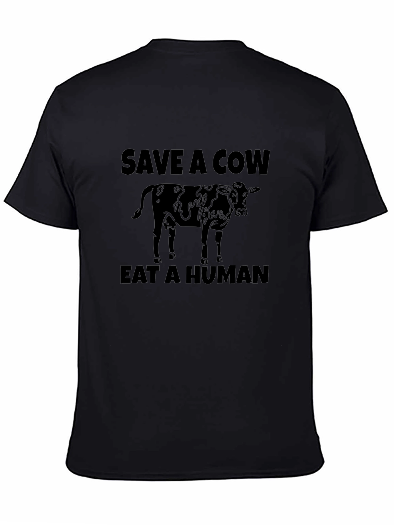 Save A Cow Eat A Human Graphic T-Shirt