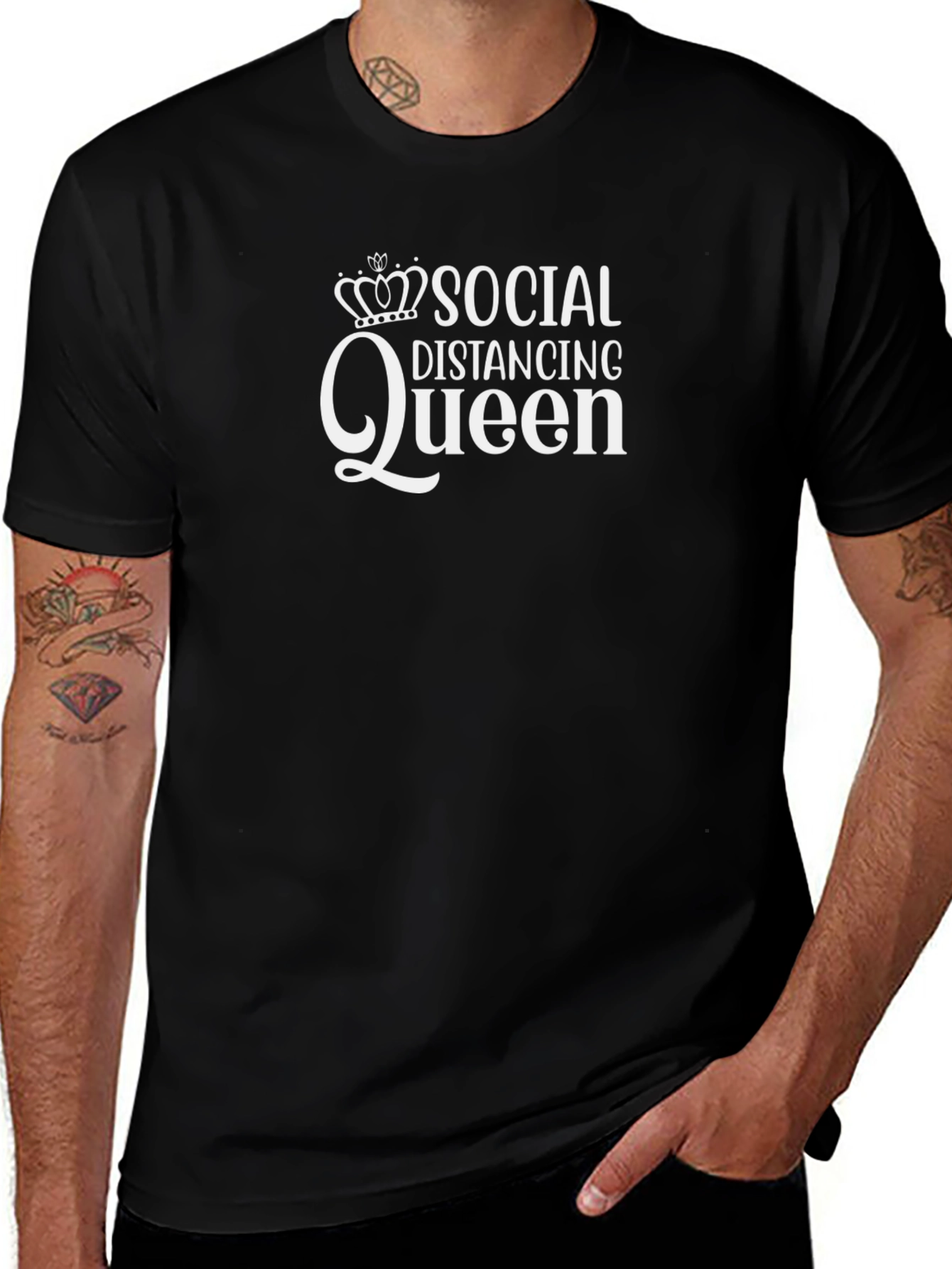 Social Distancing Queen Graphic Tee