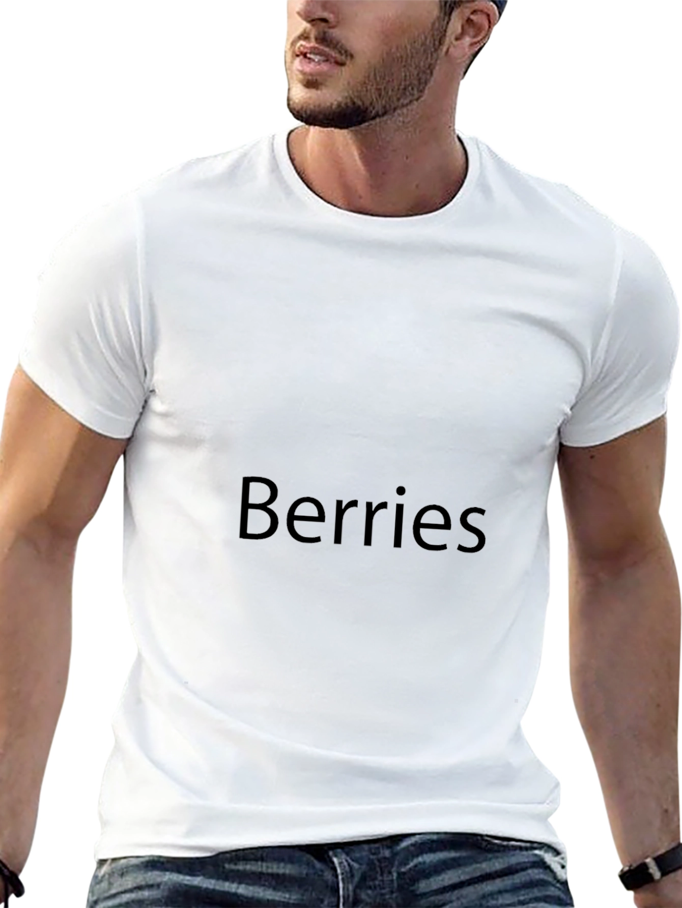 Berries Graphic Black Tee