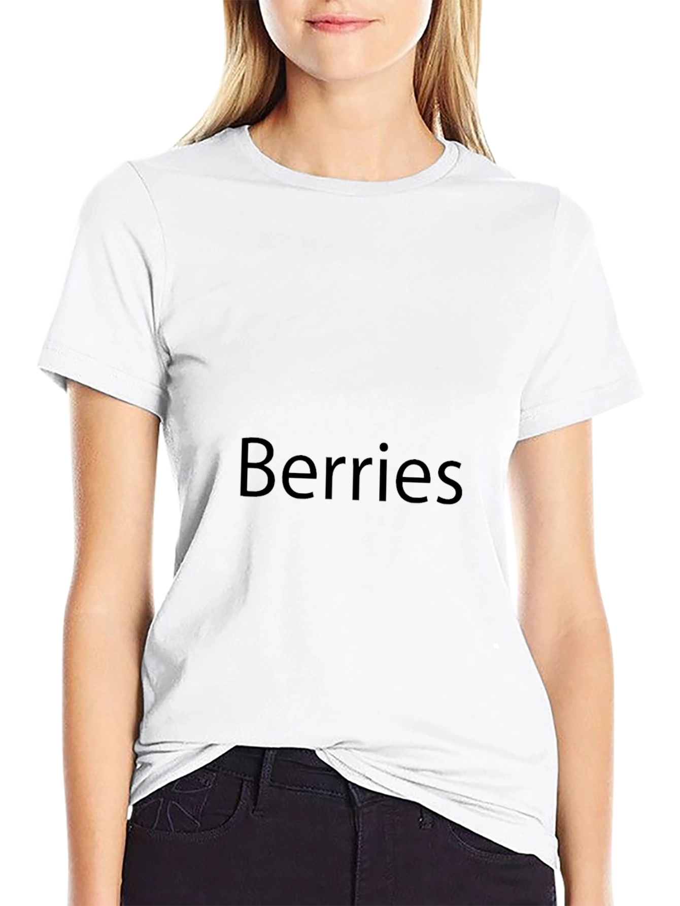 Berries Graphic Black Tee