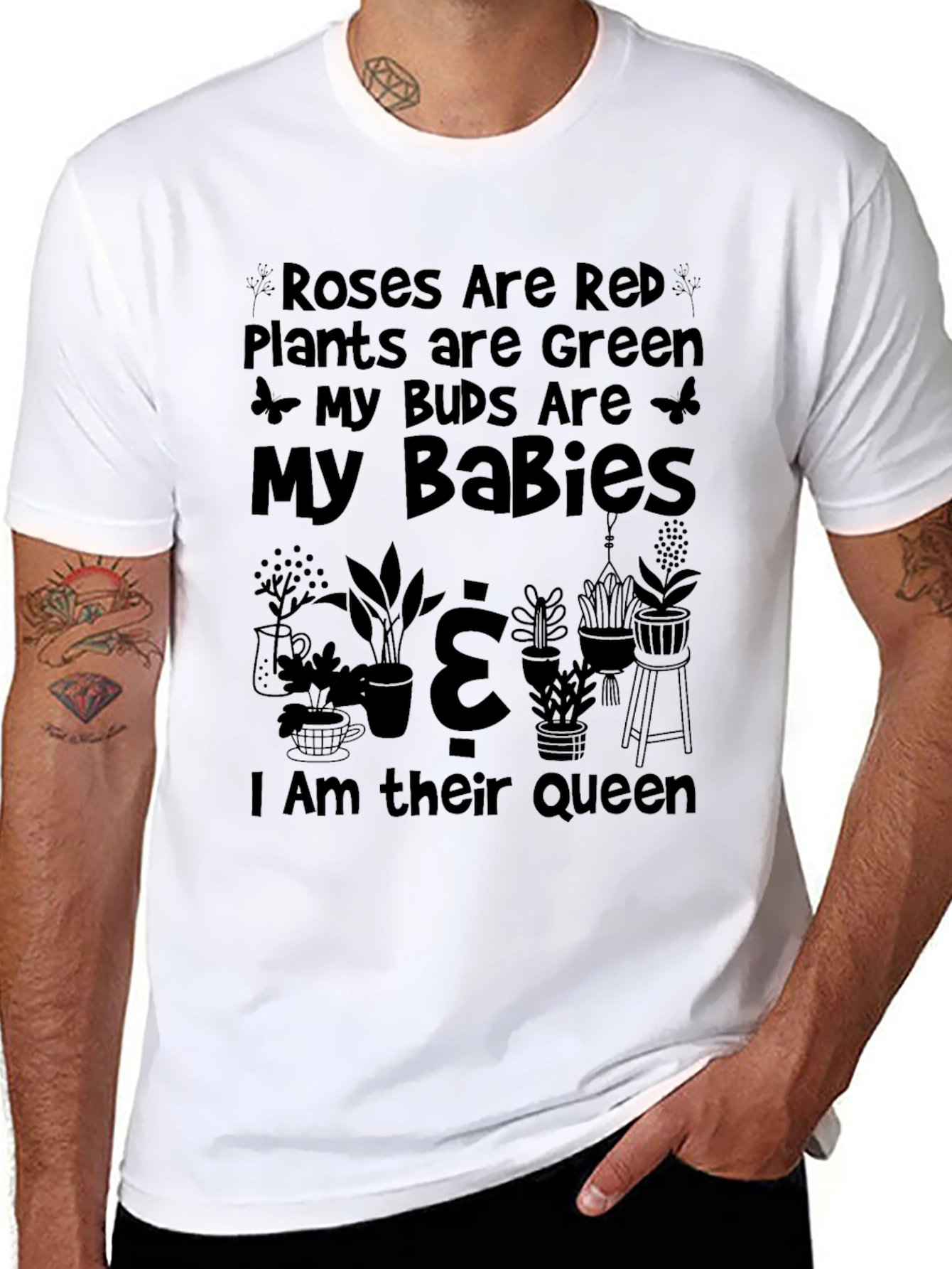 Roses Are Red Plants Are Green T-Shirt