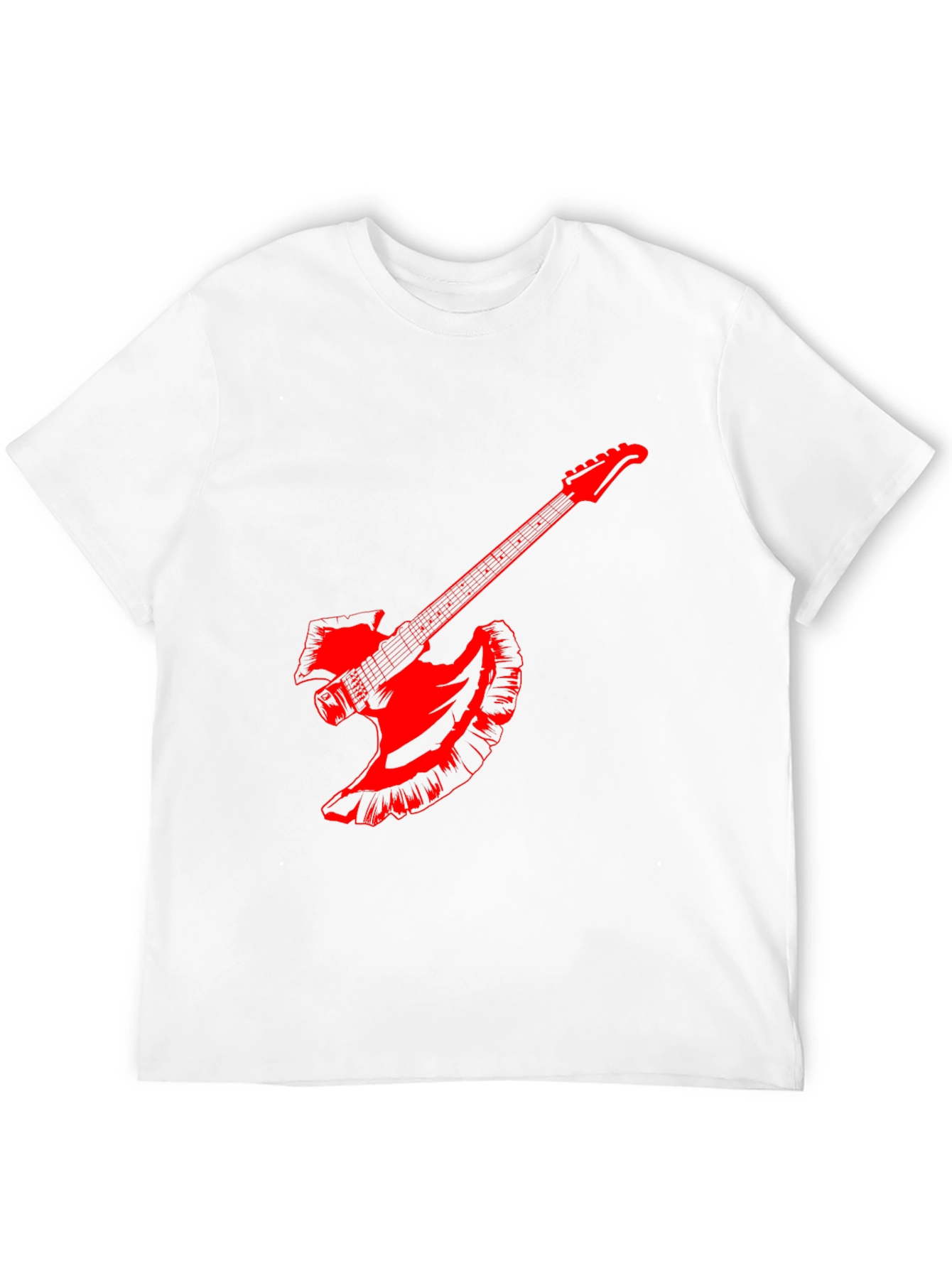 Axe Guitar Black Tee - Rock and Roll Fashion