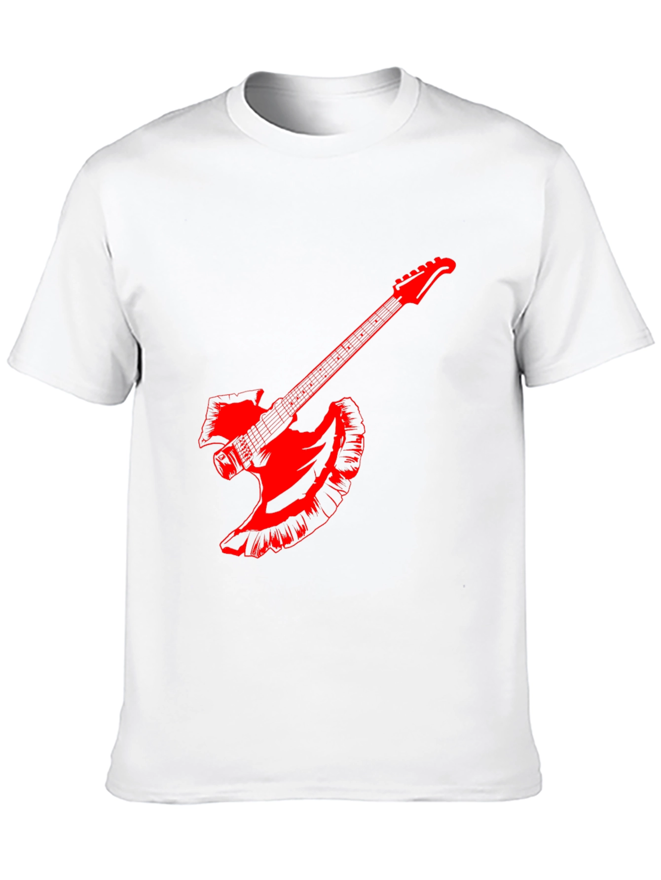 Axe Guitar Black Tee - Rock and Roll Fashion