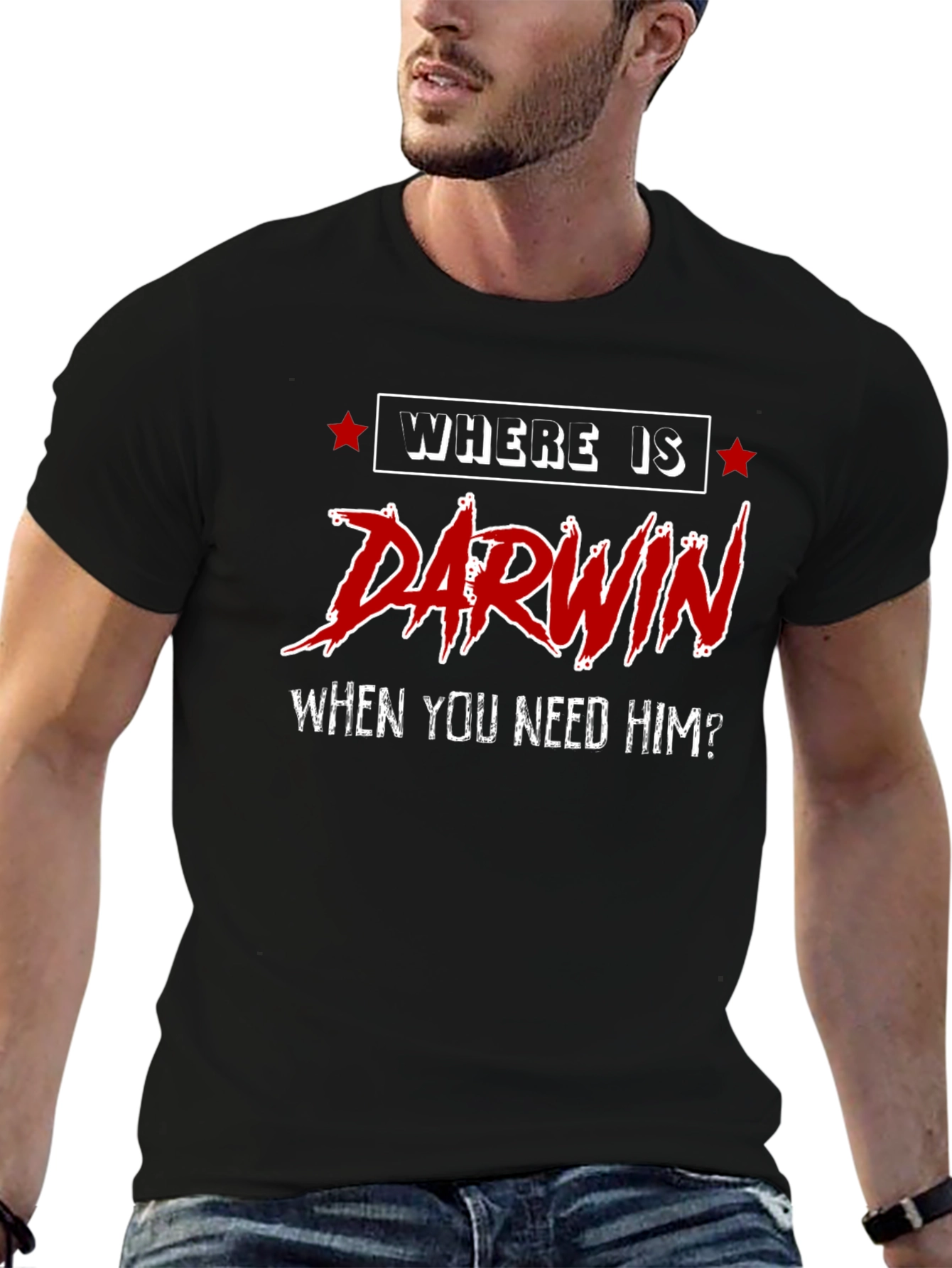 Where is Darwin T-Shirt - Funny Evolution Tee