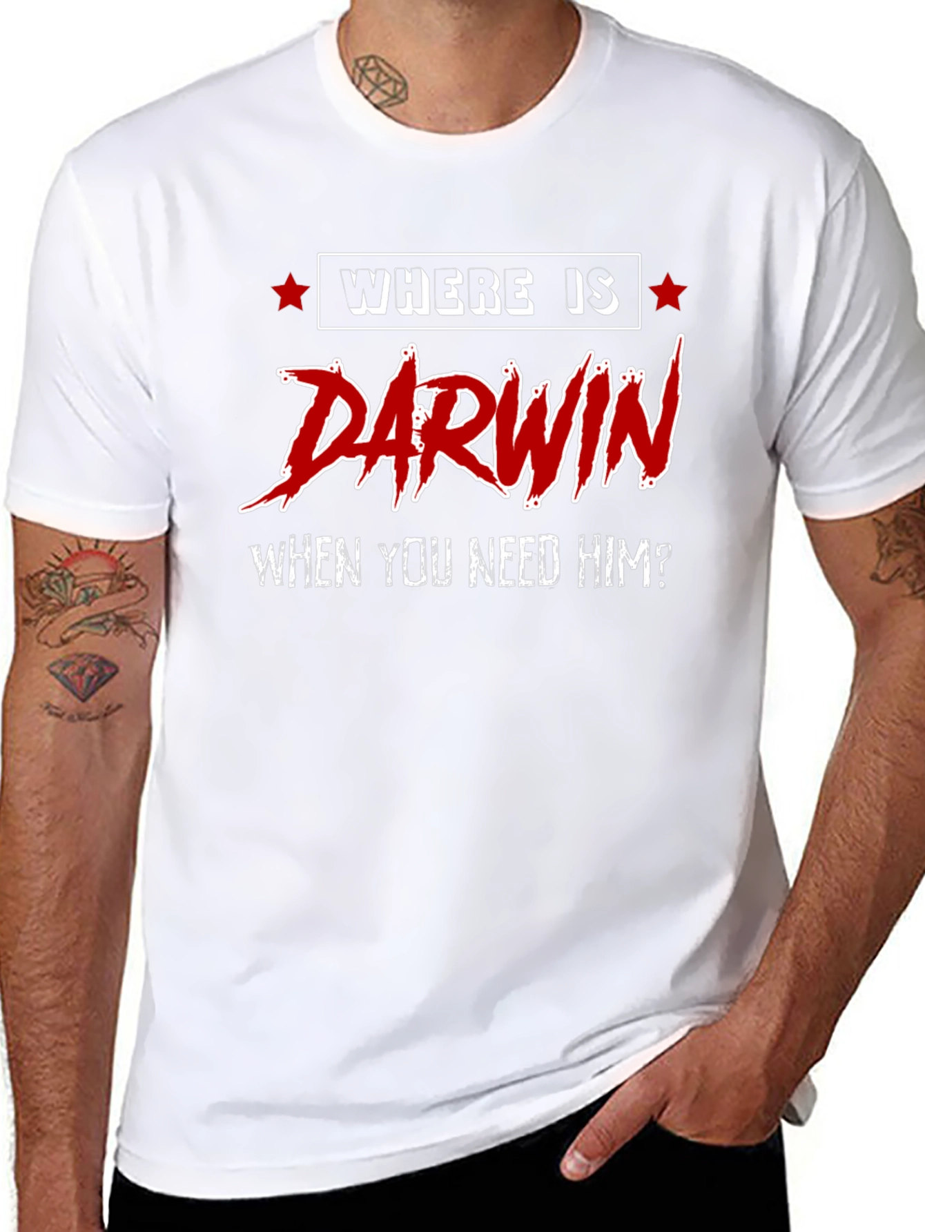 Where is Darwin T-Shirt - Funny Evolution Tee