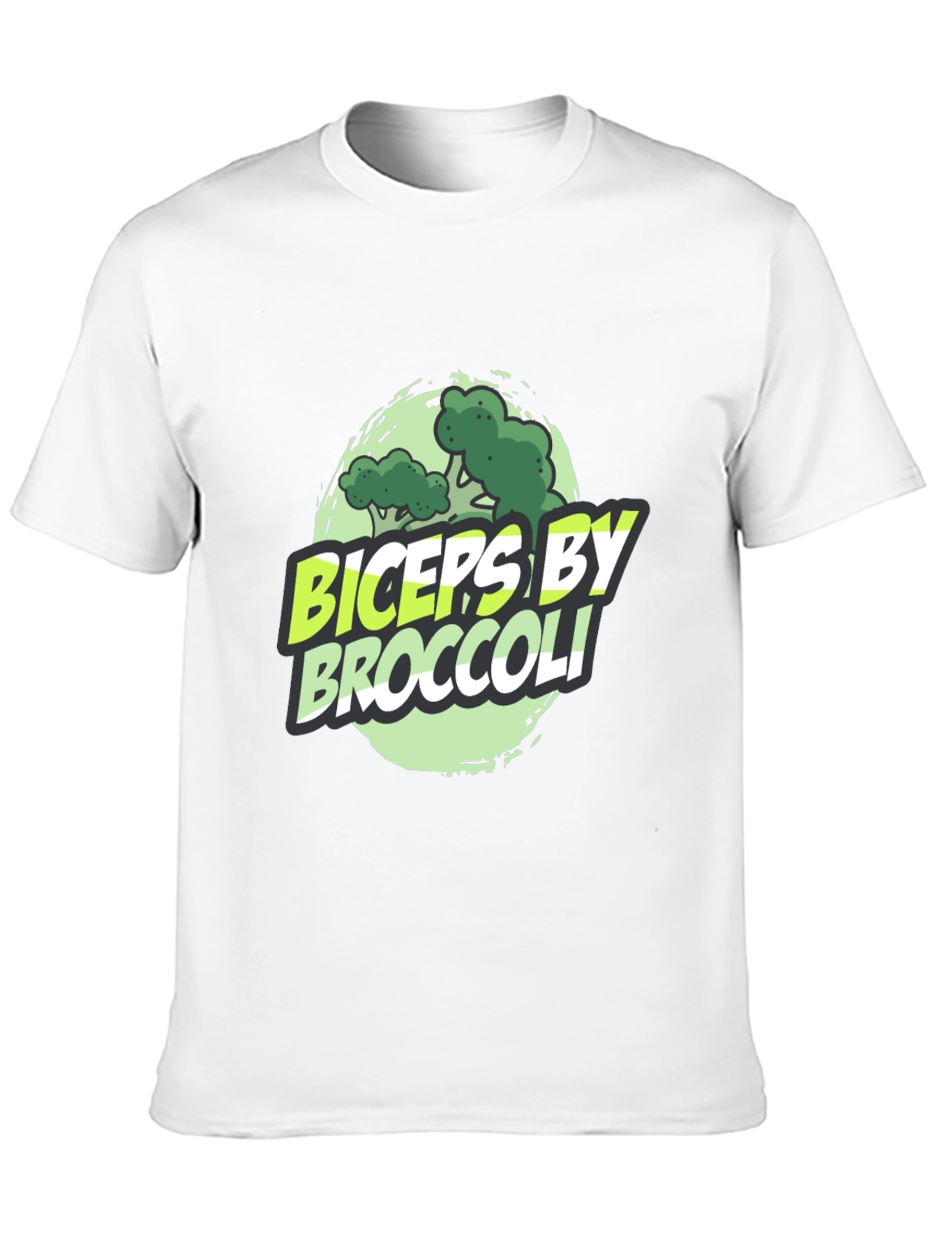 Biceps by Broccoli Mens Black Graphic T-Shirt