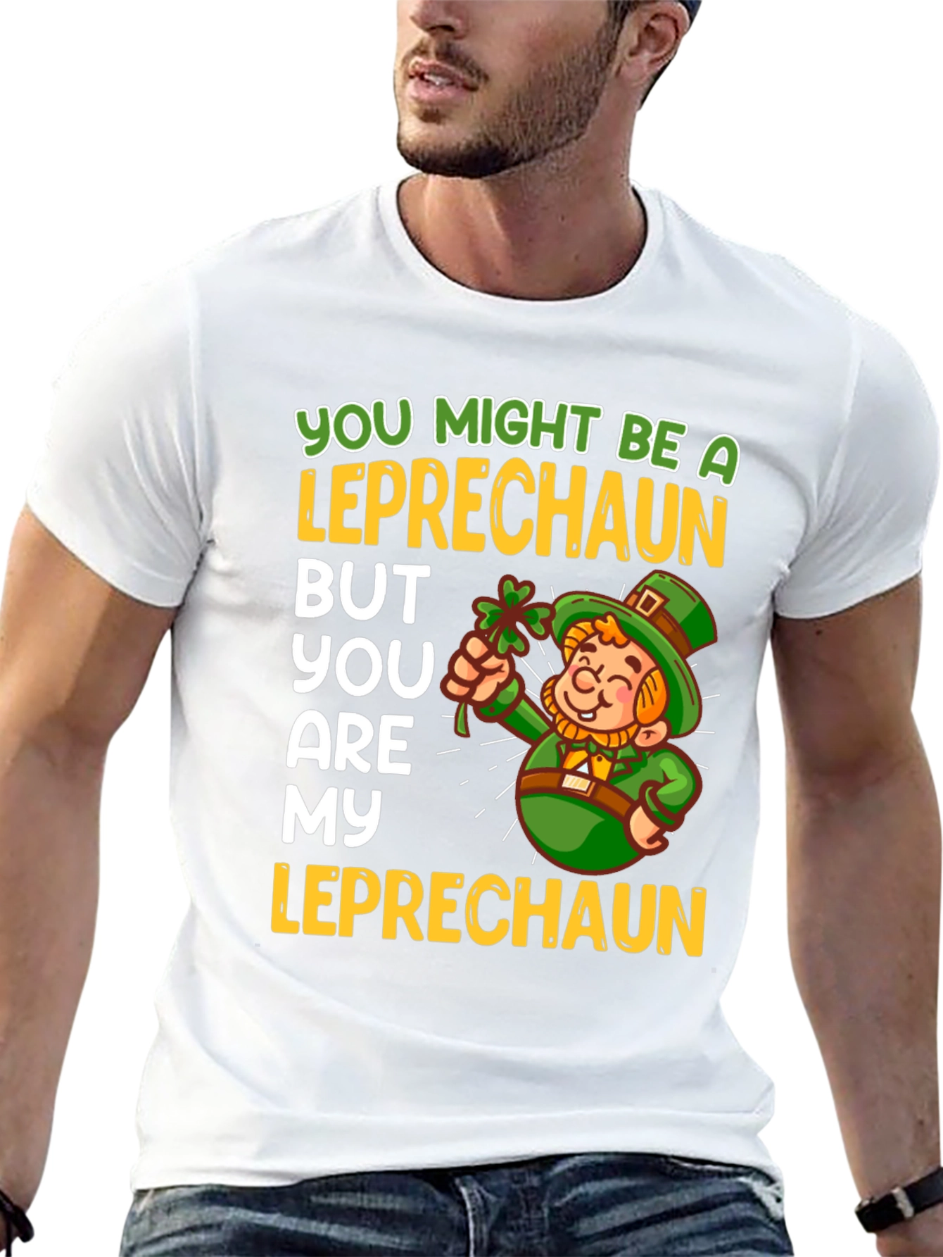 Leprechaun Graphic Tee: St. Patricks Day