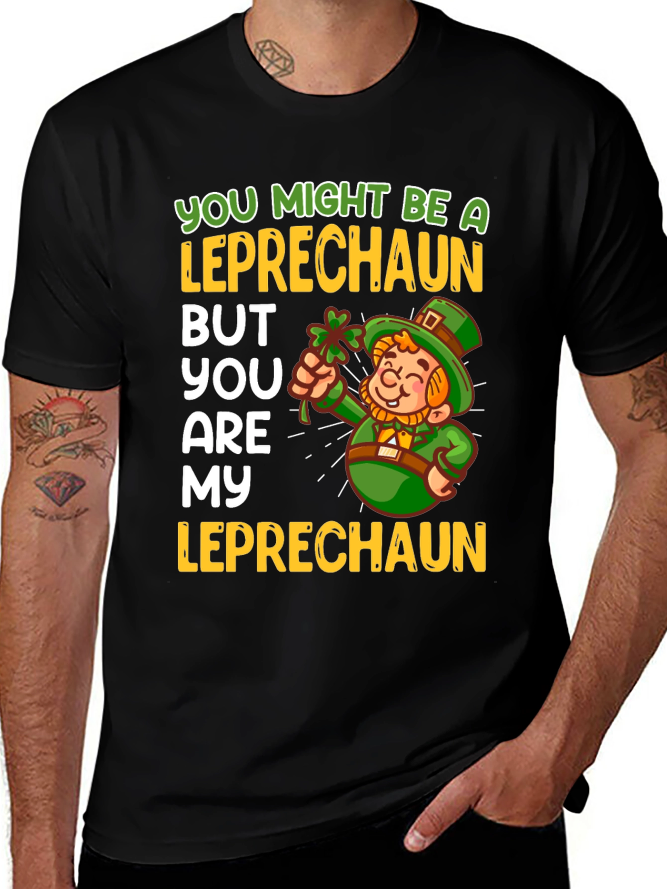 Leprechaun Graphic Tee: St. Patricks Day