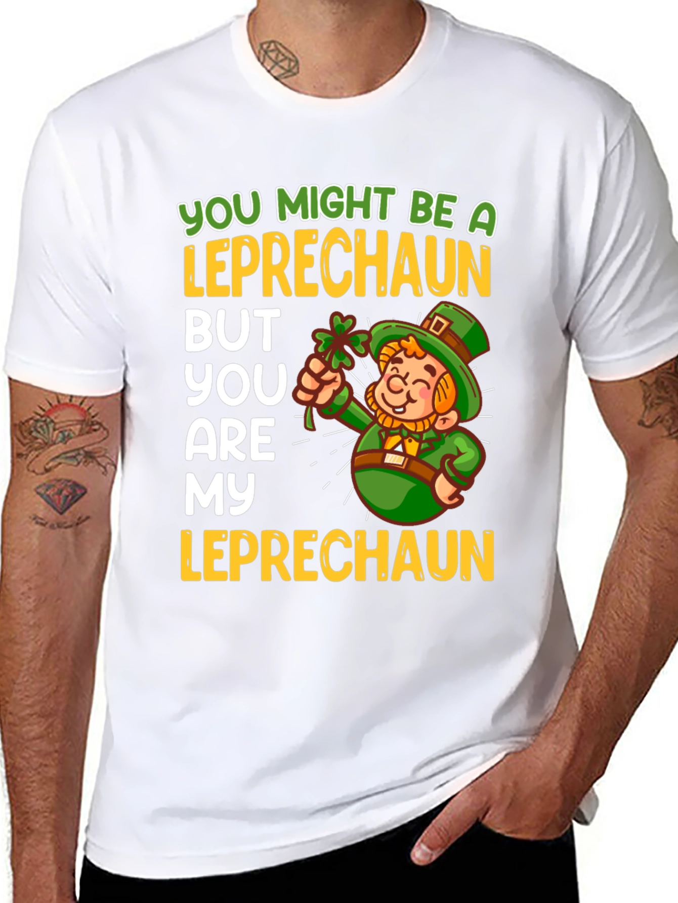 Leprechaun Graphic Tee: St. Patricks Day
