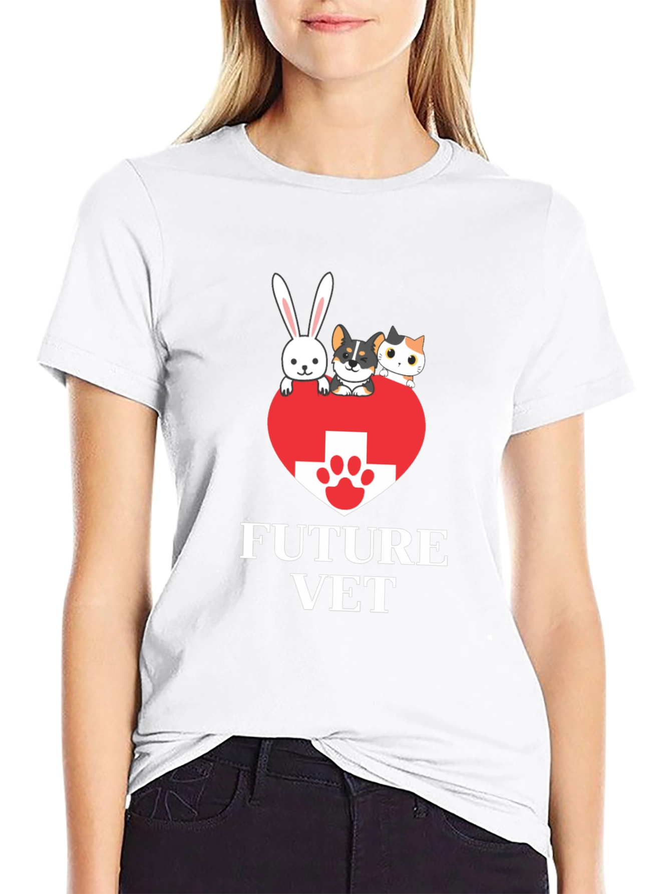 Future Vet T-Shirt Cute Animal Lover Tee