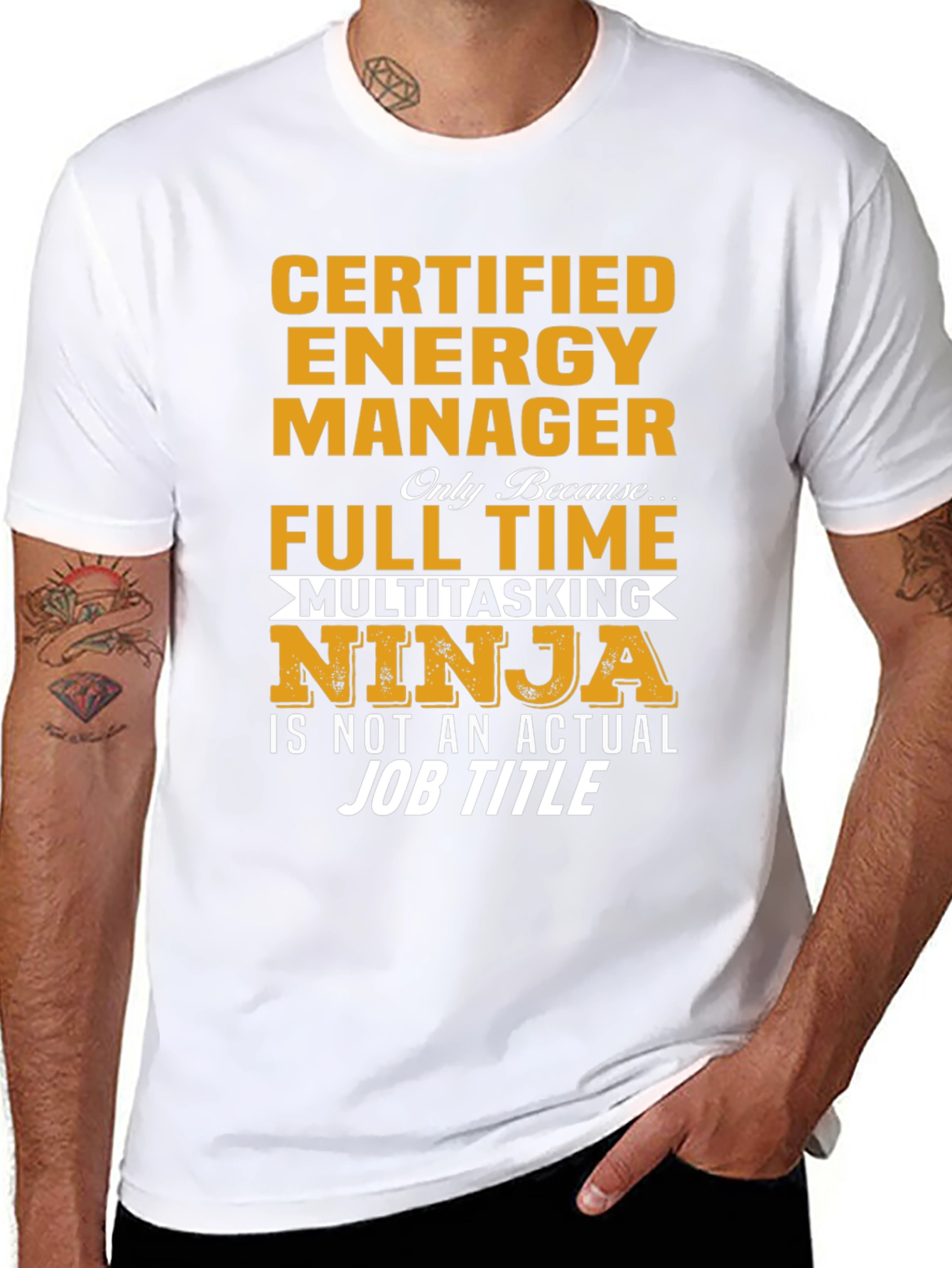 Certified Energy Manager T-Shirt - Full Time Ninja!