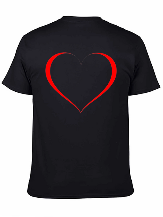 Heart Graphic Black T-Shirt - Stylish & Trendy