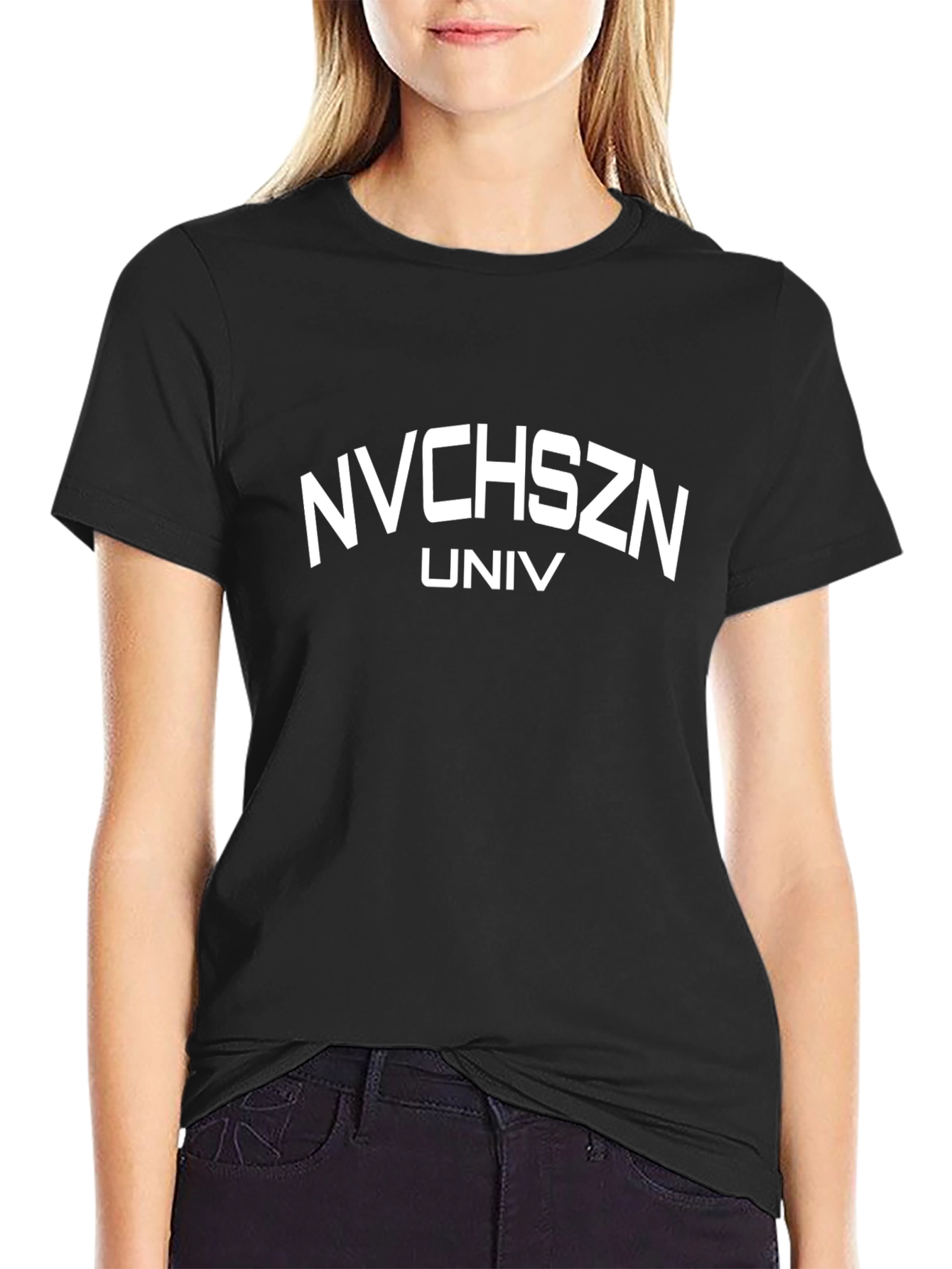 NVCHSZN UNIV Black Graphic Tee