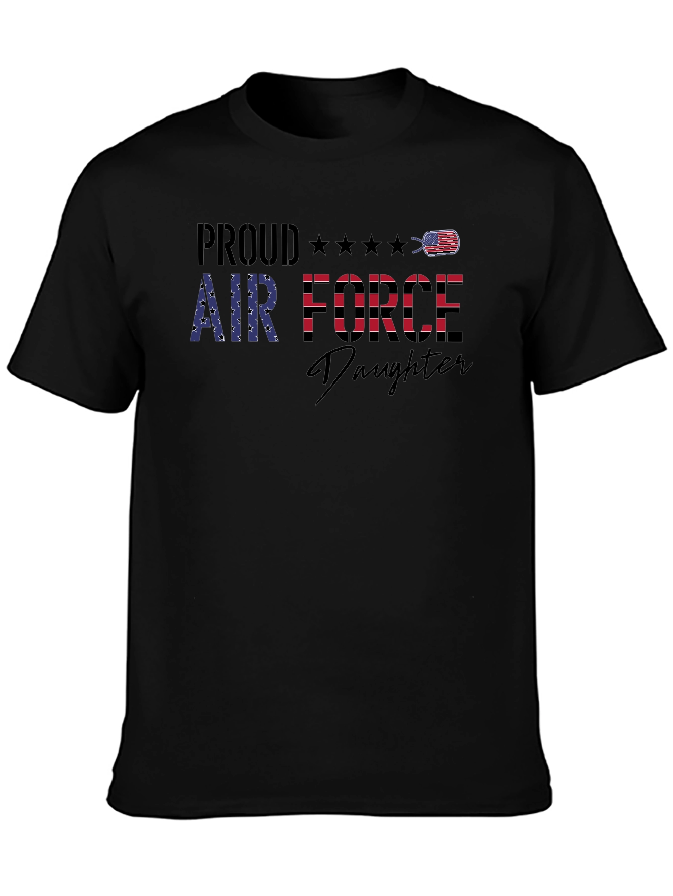 Proud Air Force Daughter Graphic Tee