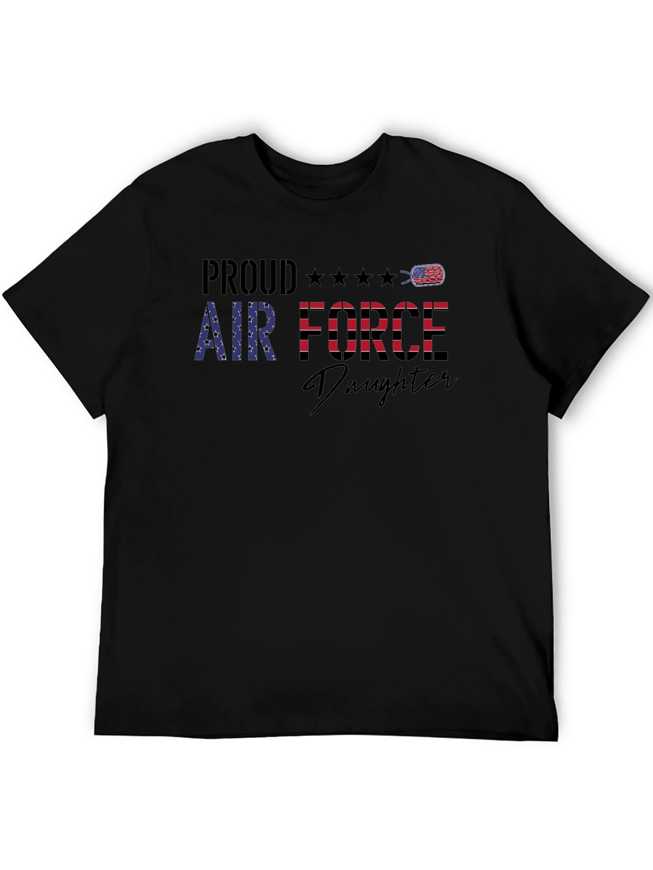 Proud Air Force Daughter Graphic Tee