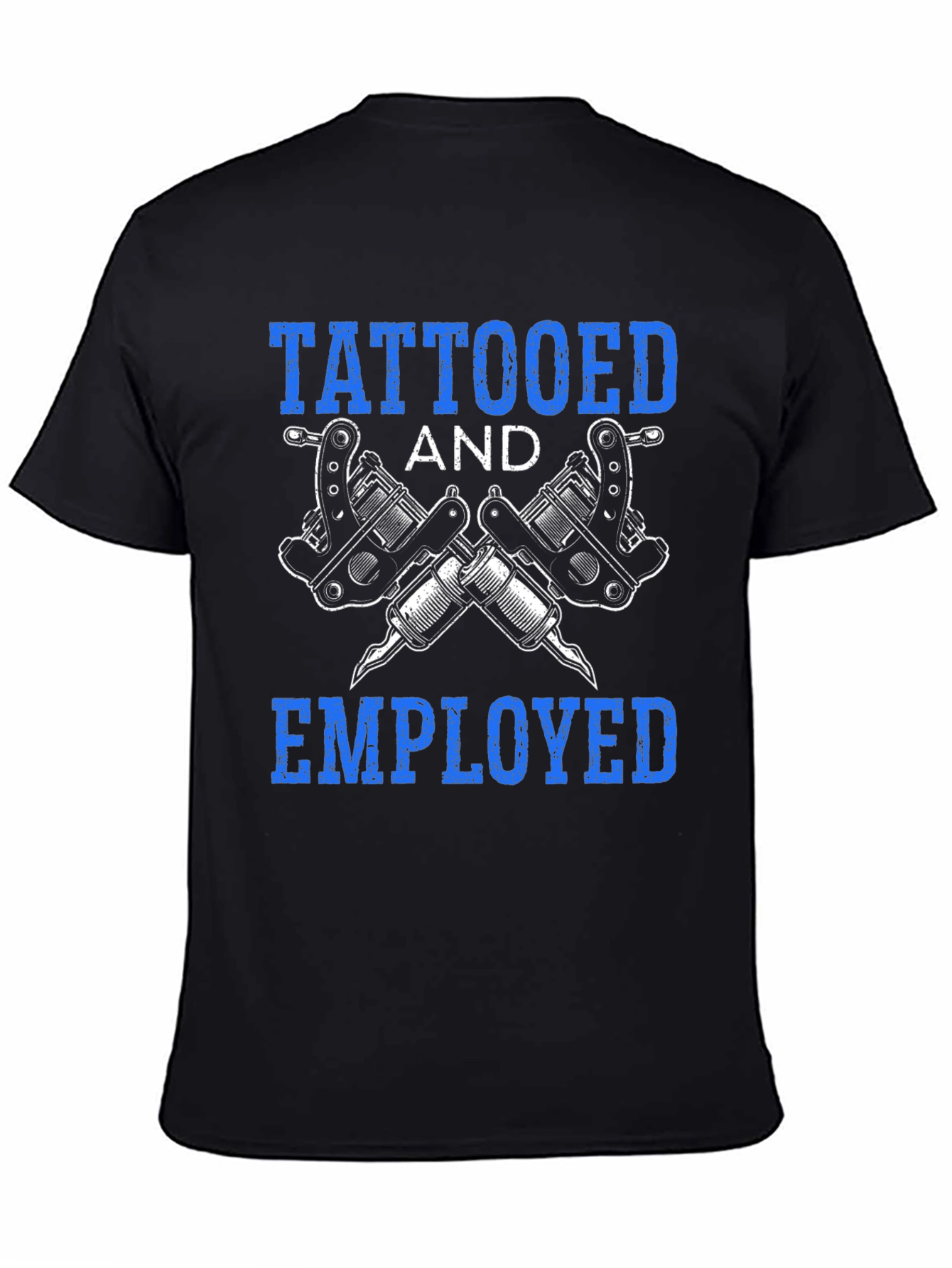 Tattooed and Employed Graphic T-Shirt - Black