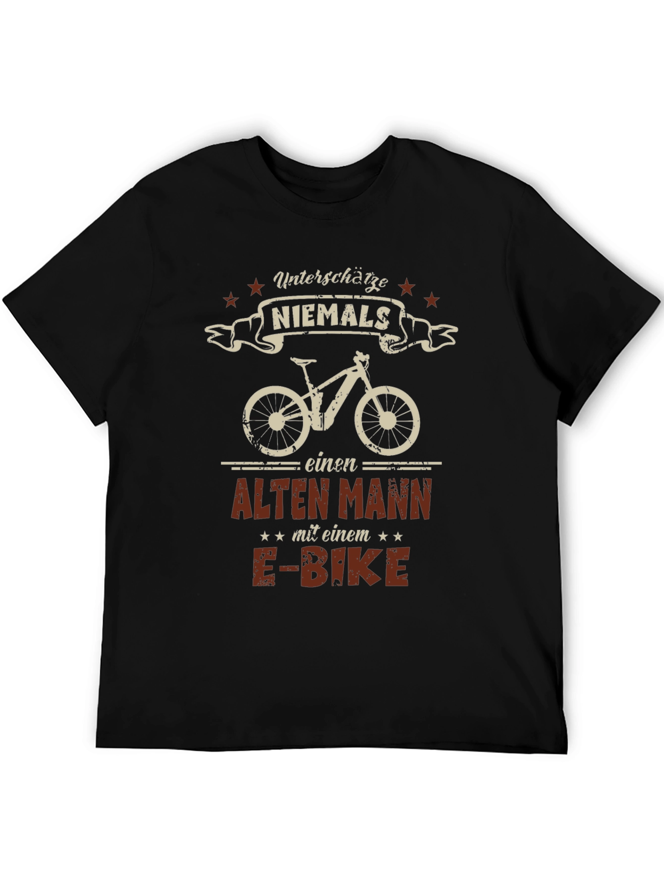 Funny German E-Bike Old Man T-Shirt
