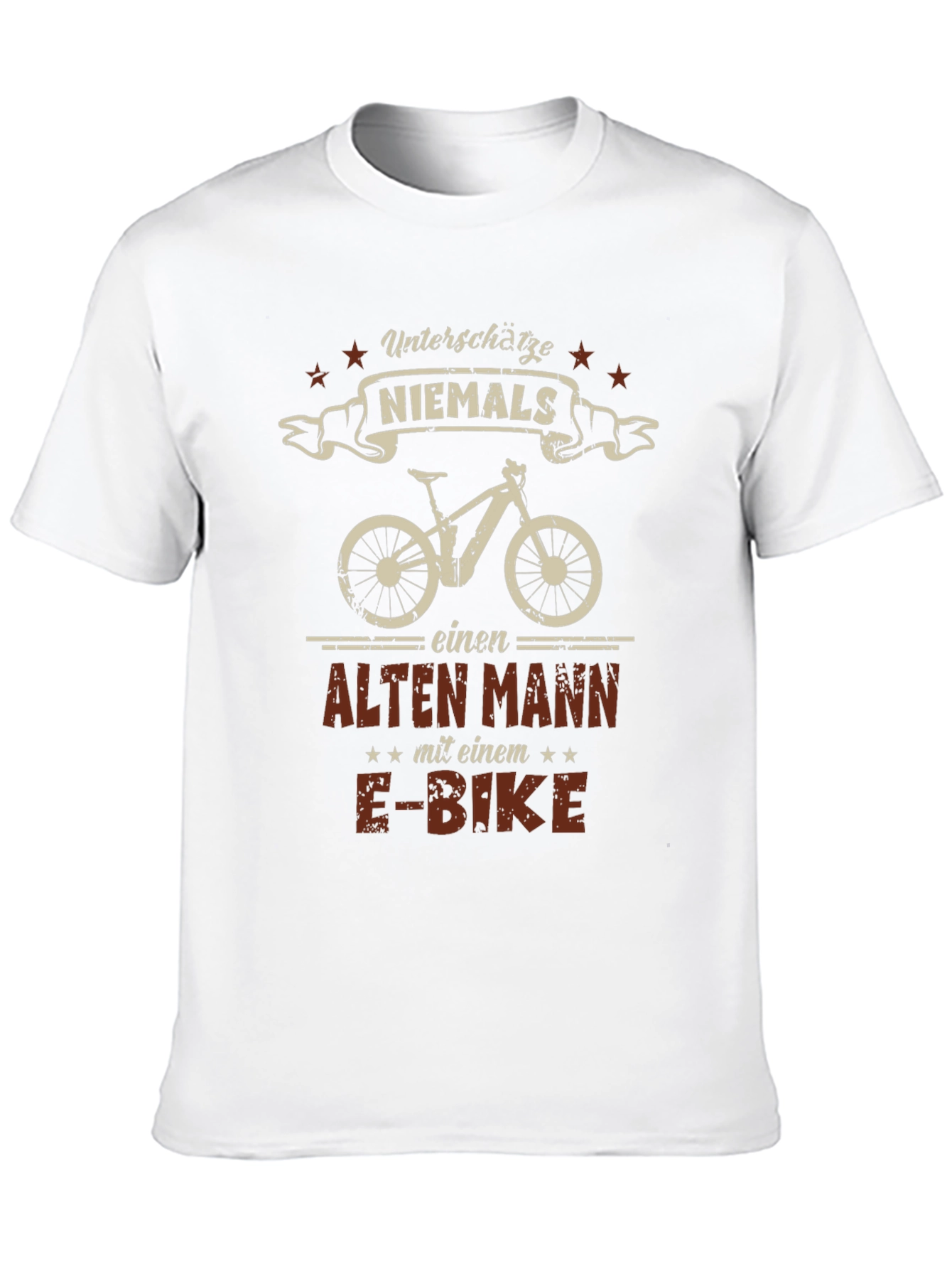 Funny German E-Bike Old Man T-Shirt