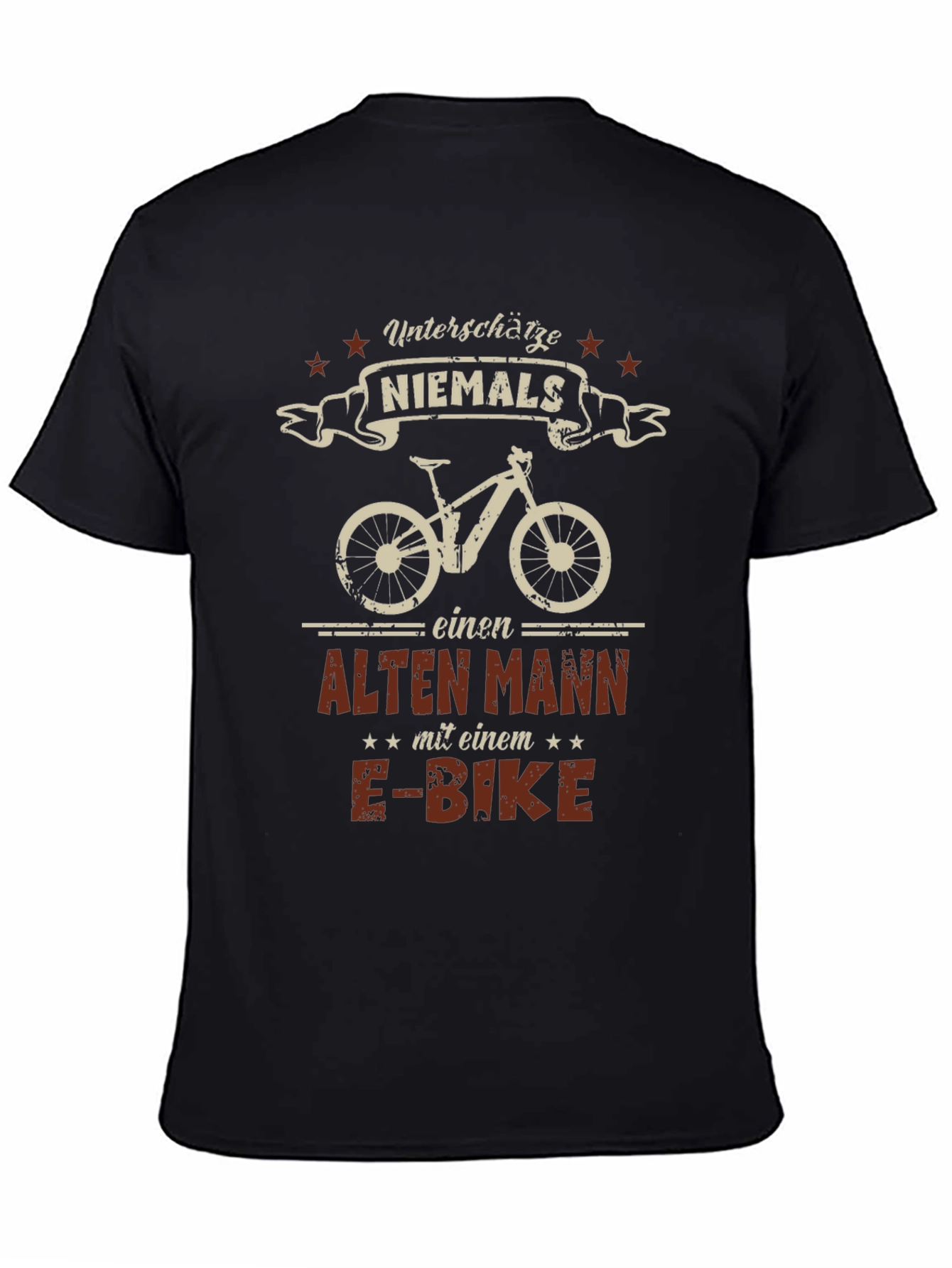 Funny German E-Bike Old Man T-Shirt